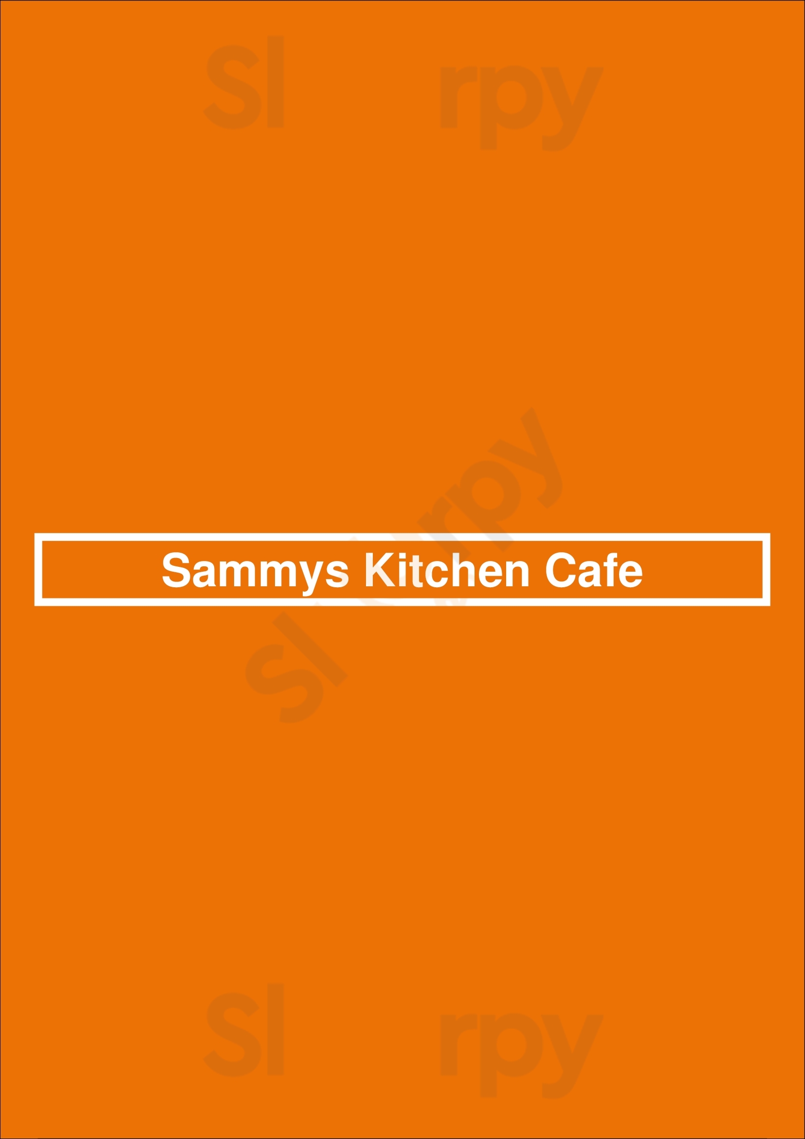 Sammys Kitchen Cafe Stoke-on-Trent Menu - 1