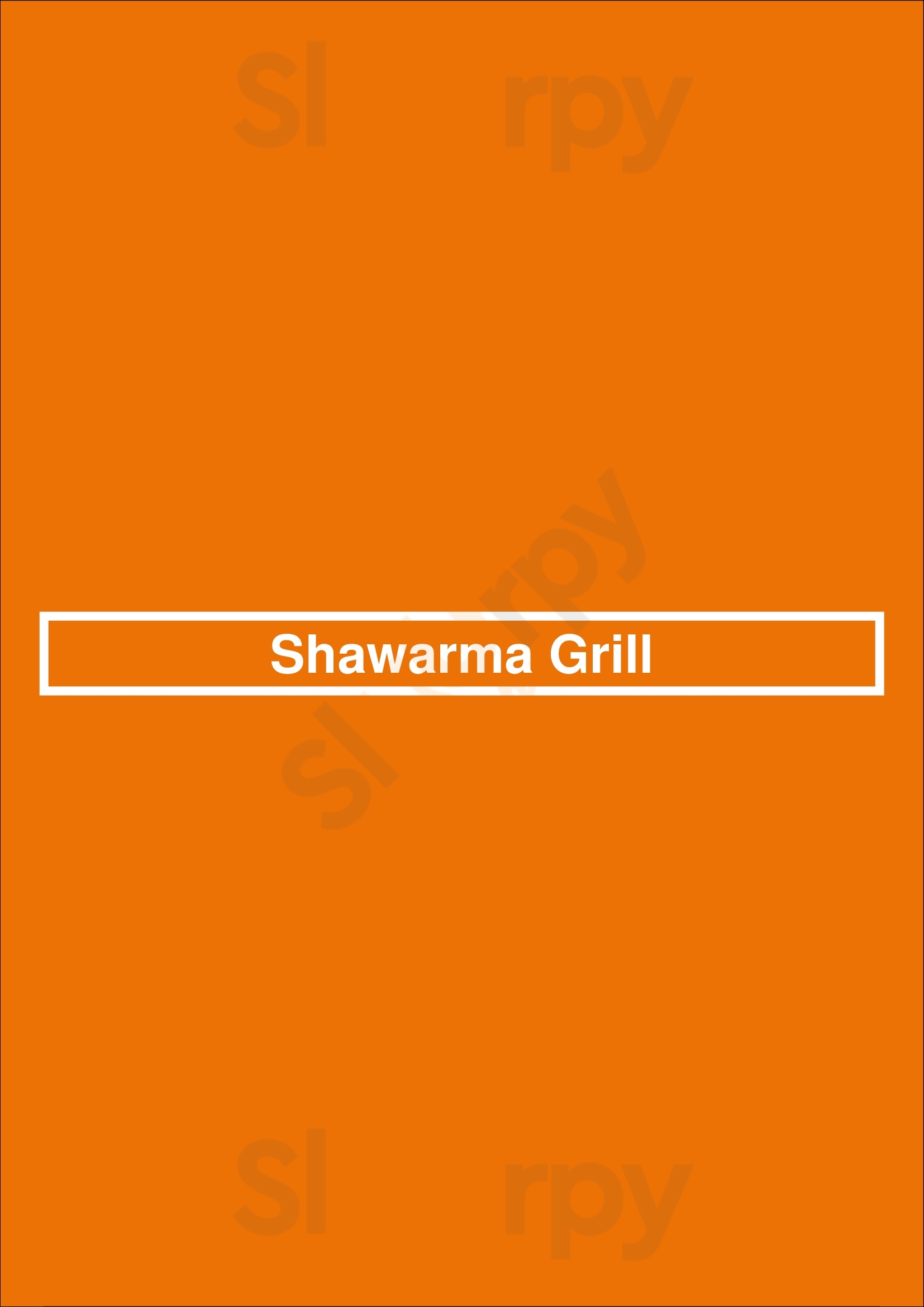 Shawarma Grill Kingston upon Thames Menu - 1