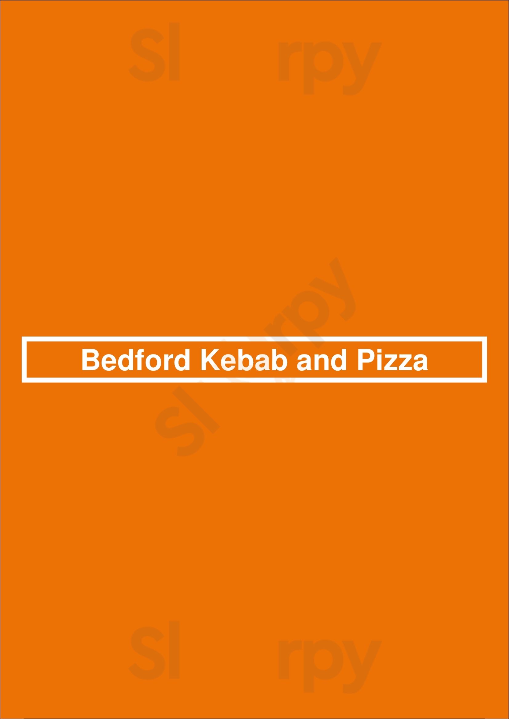 Bedford Kebab & Pizza House Bedford Menu - 1