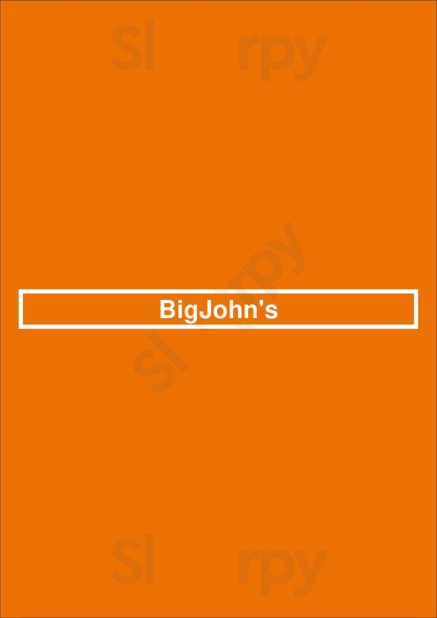 Bigjohn's West Bromwich Menu - 1