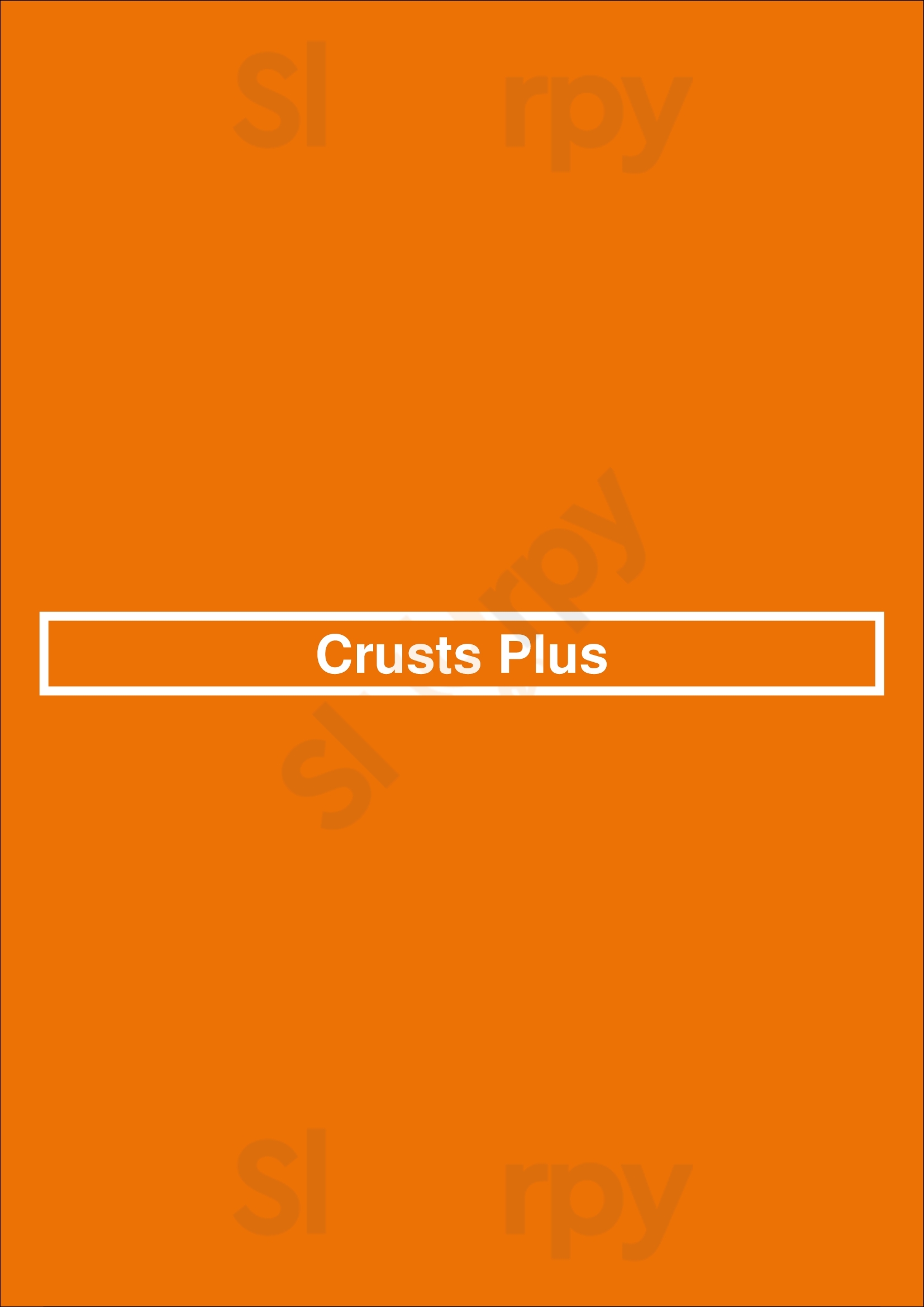 Crusts Plus Swansea Menu - 1