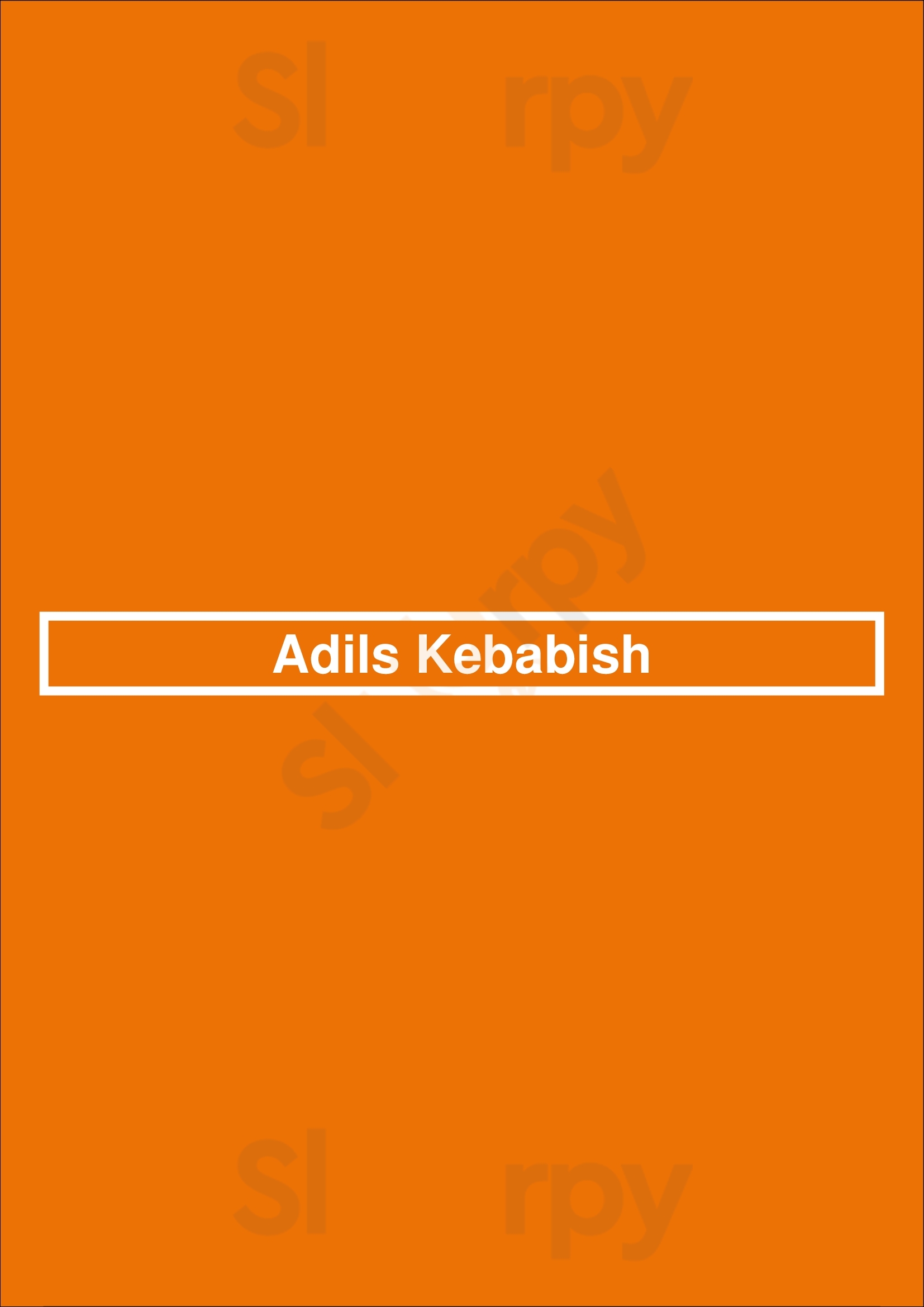Adils Kebabish Stoke-on-Trent Menu - 1