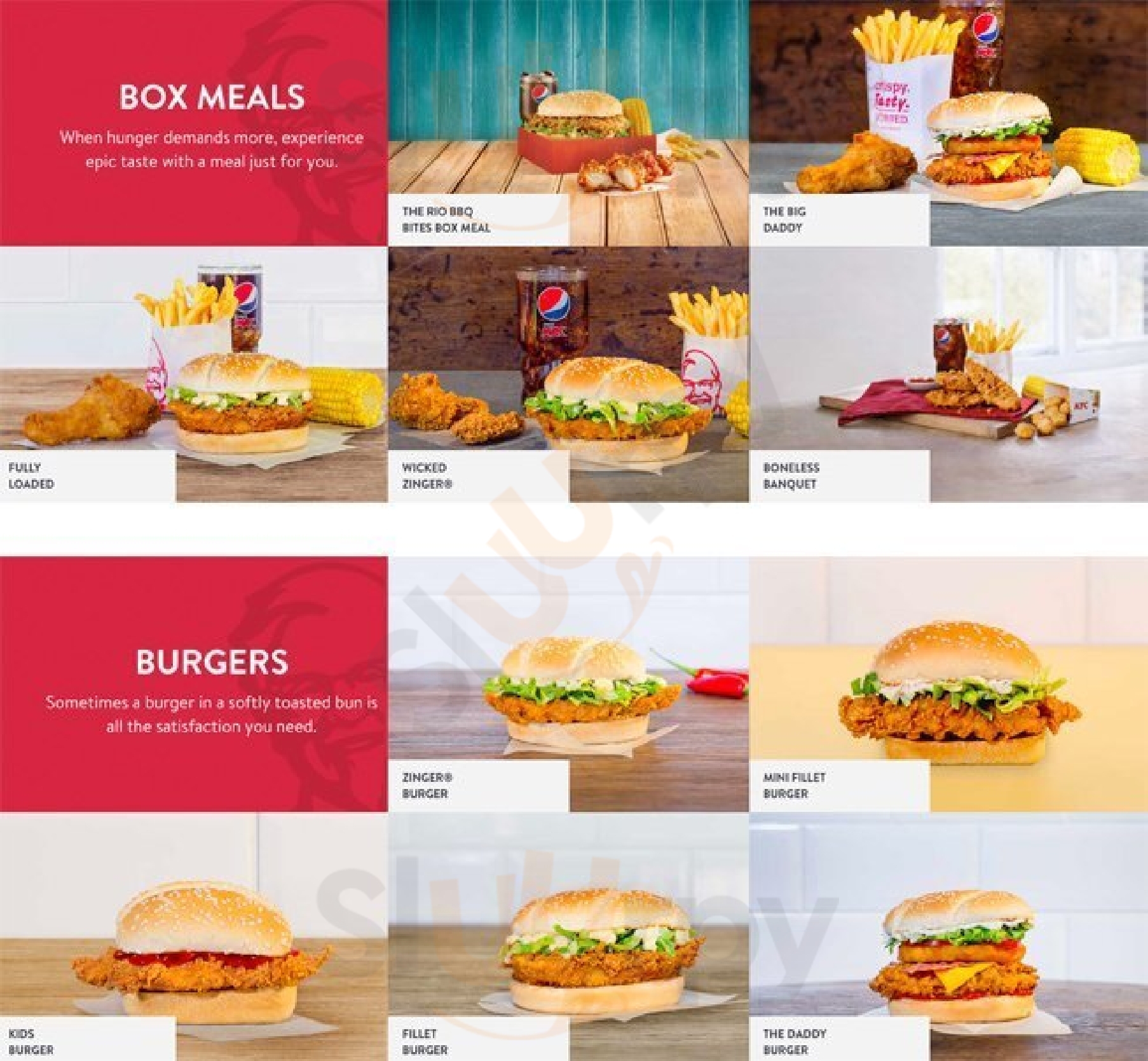 Main Menu - Kfc Croydon