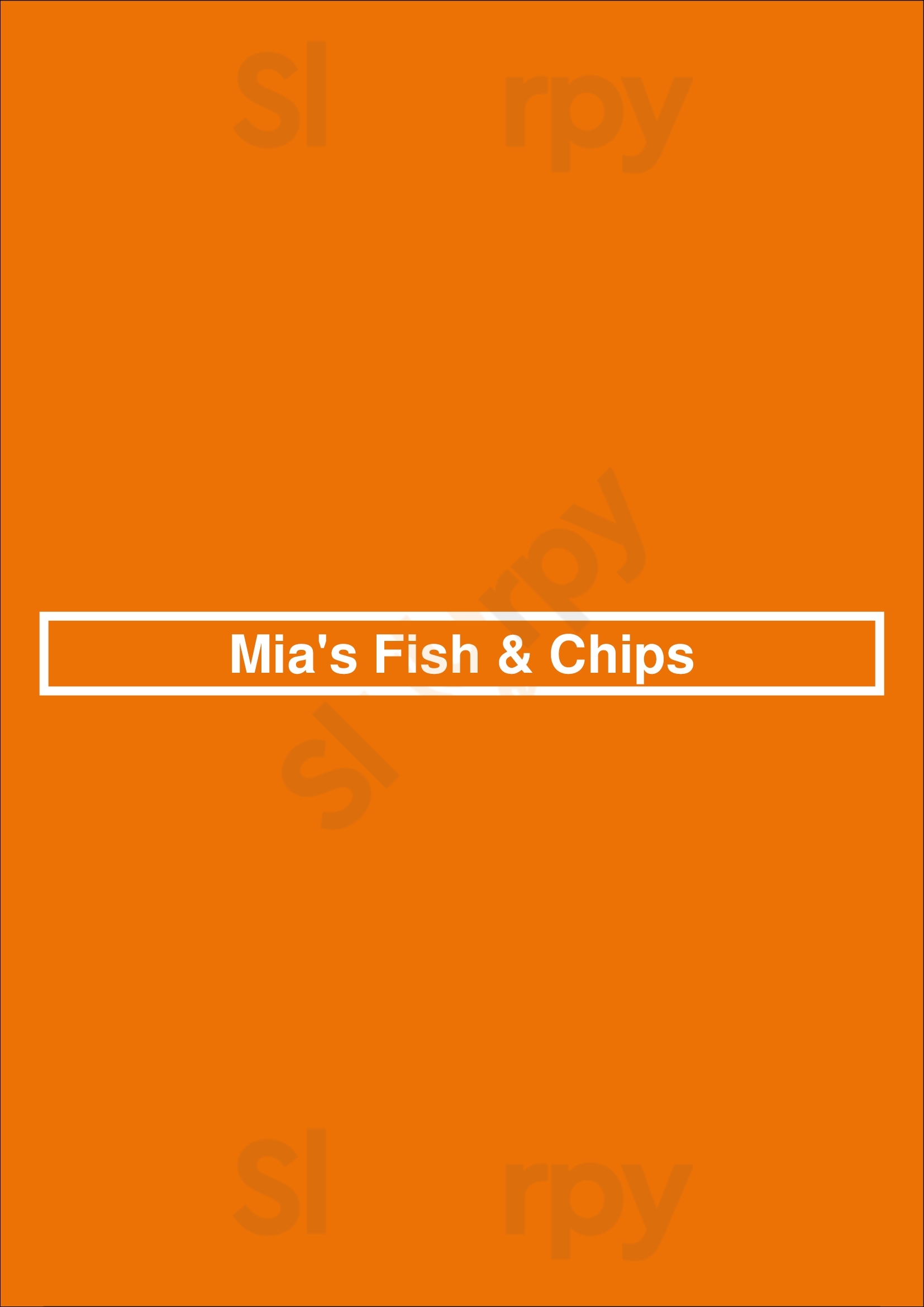 Mia's Fish & Chips Poole Menu - 1