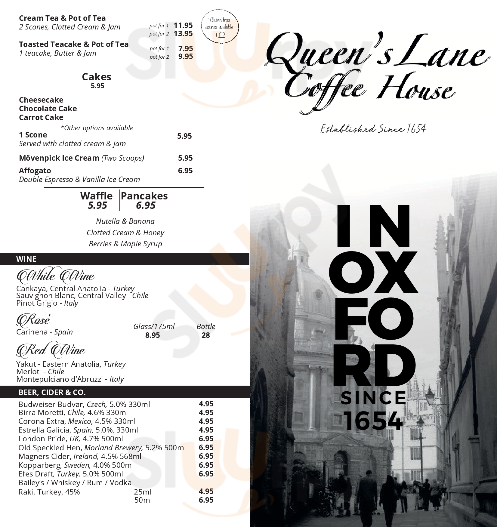 Ql Oxford Menu - 1