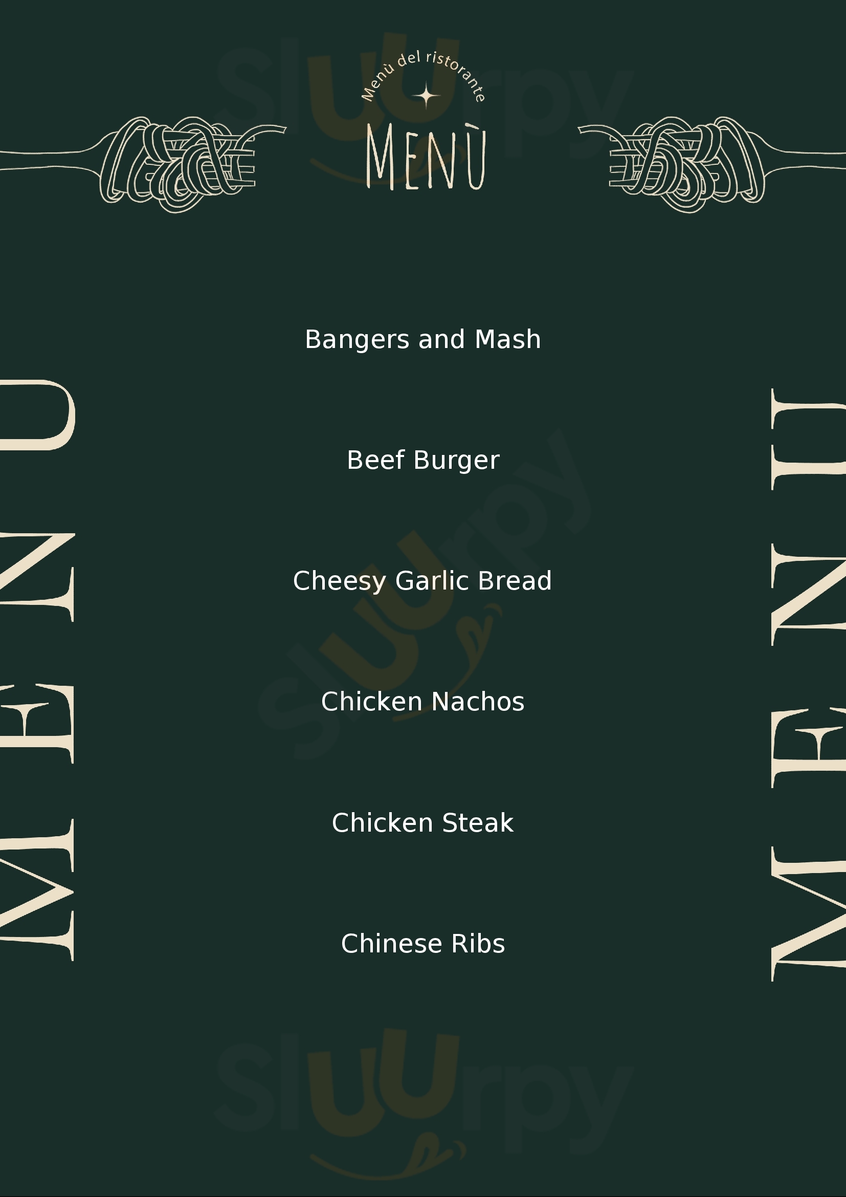 Travellers Rest Reading Menu - 1