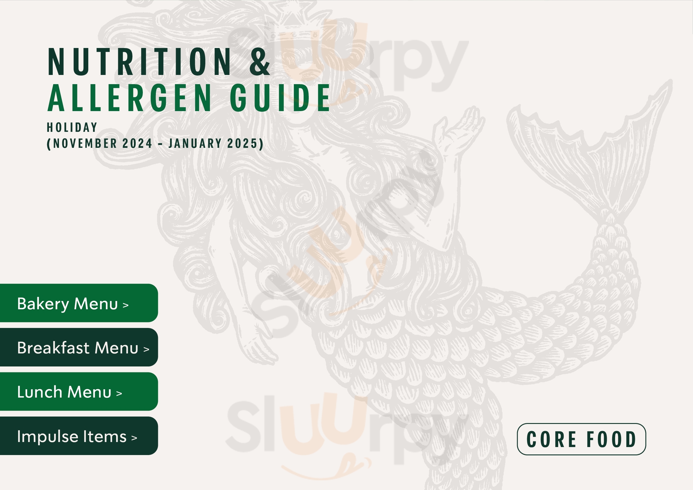 Main Menu - Starbucks