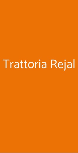 Trattoria  Pizzeria Rejal, Alghero