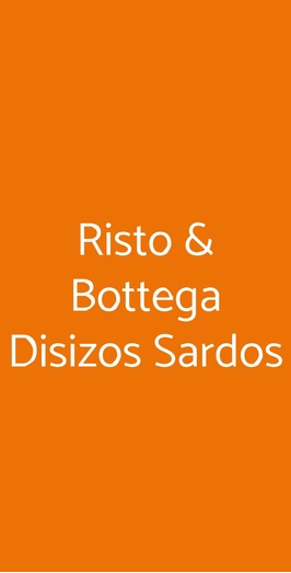 Ristorante Tipico Sardo "disizos Sardos", San Teodoro