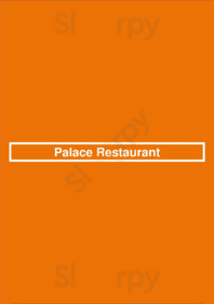 Palace Restaurant menu