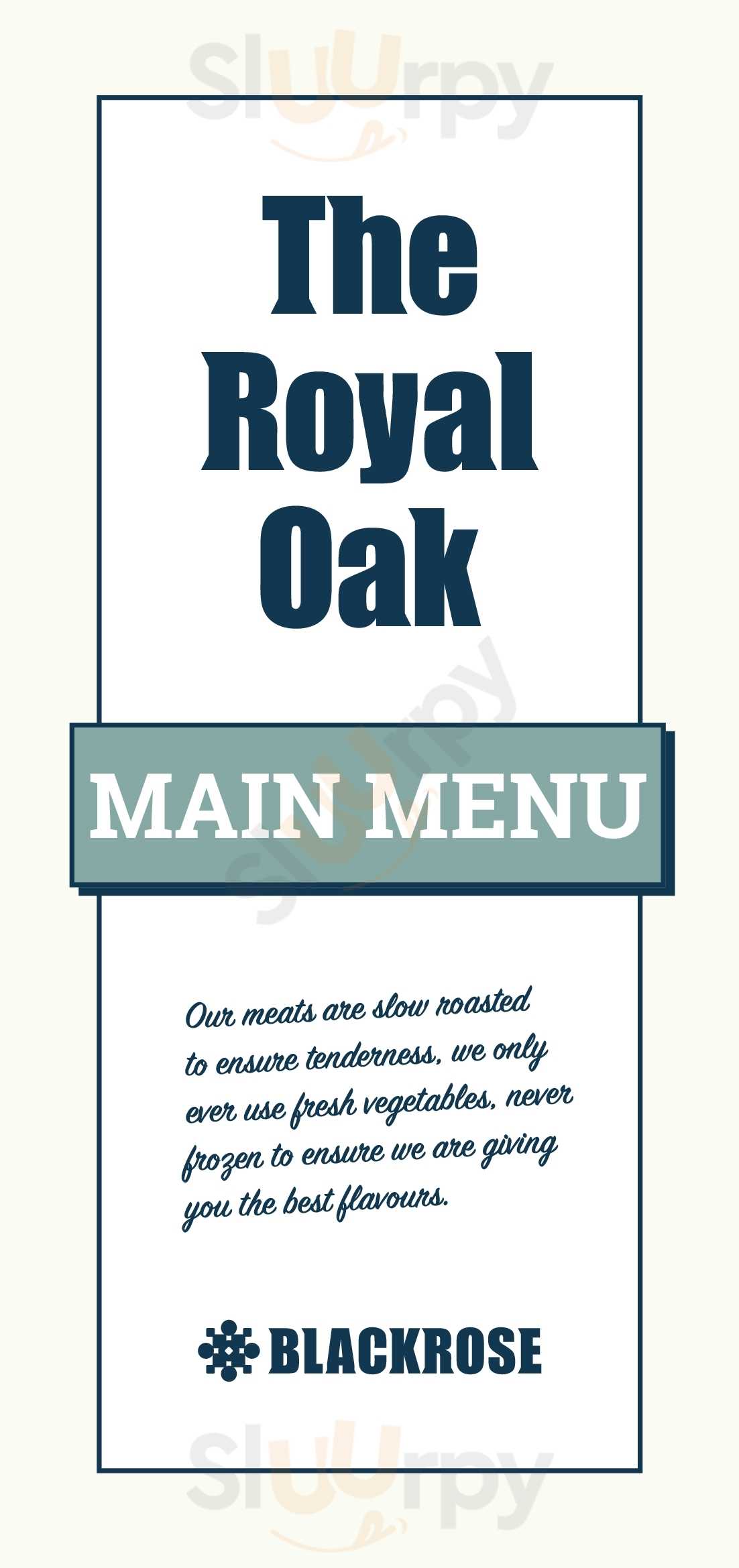 The Royal Oak Bolton Menu - 1