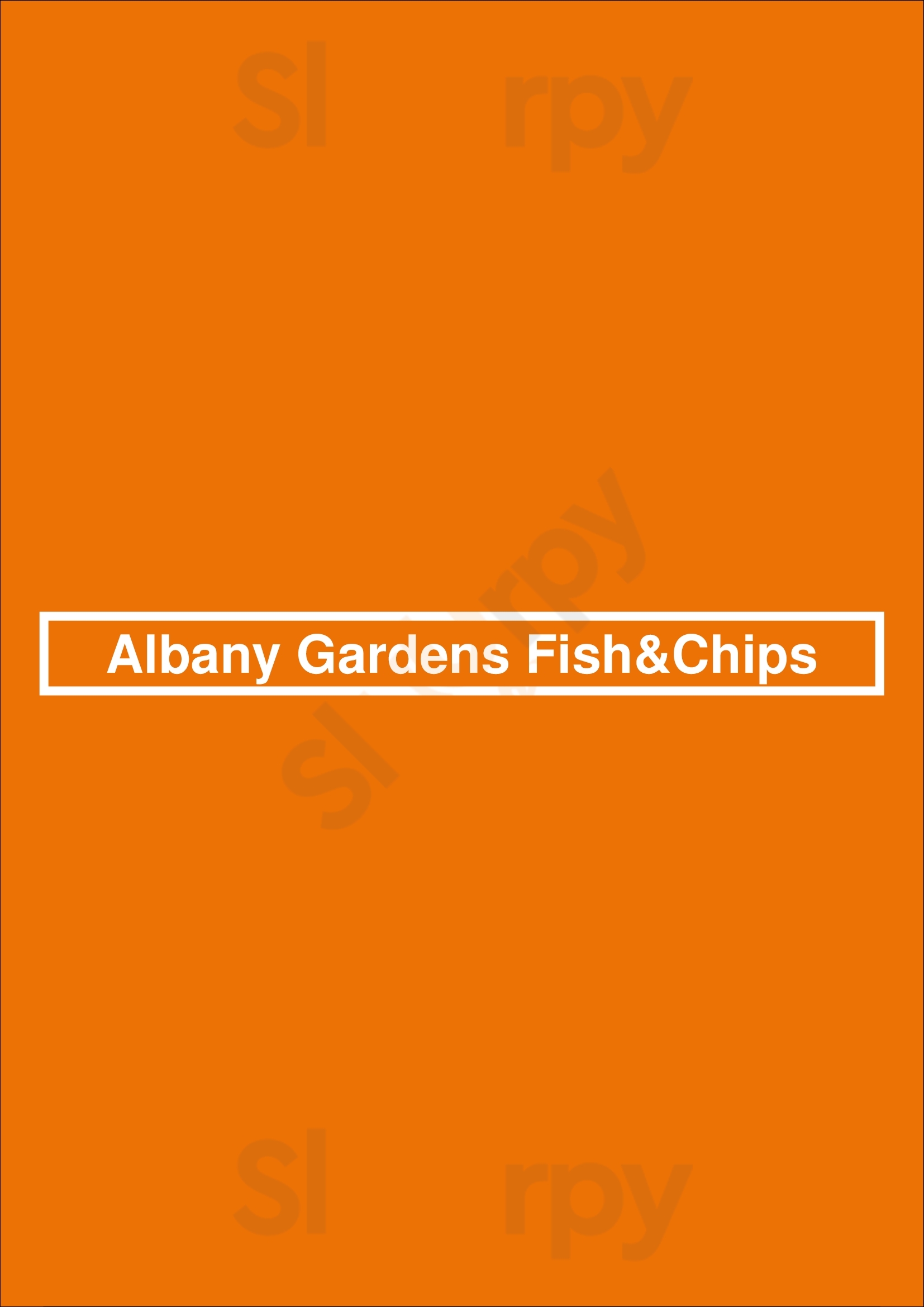 Albany Gardens Fish&chips Colchester Menu - 1