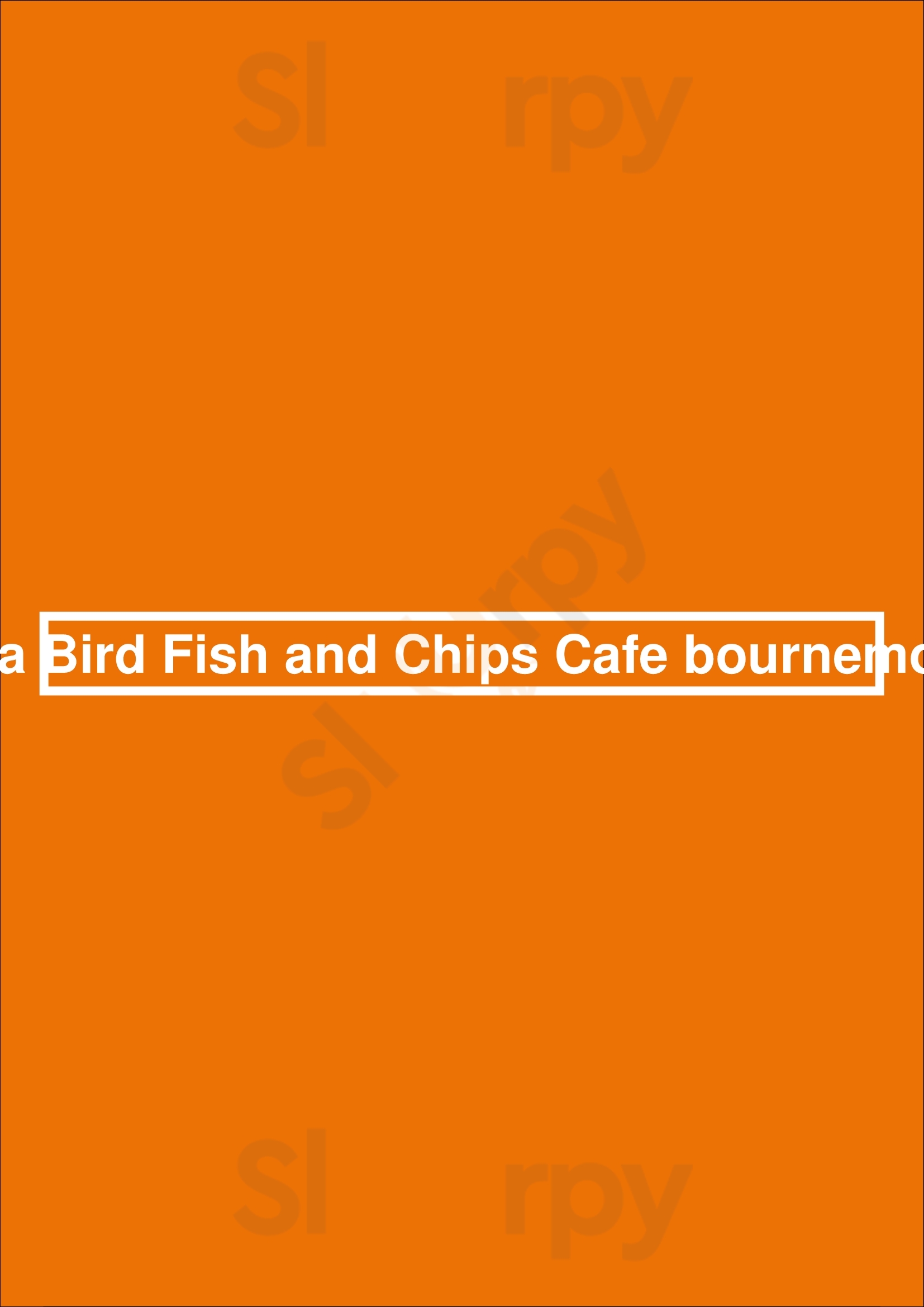 Sea Bird Fish And Chips Cafe Bournemoth Bournemouth Menu - 1