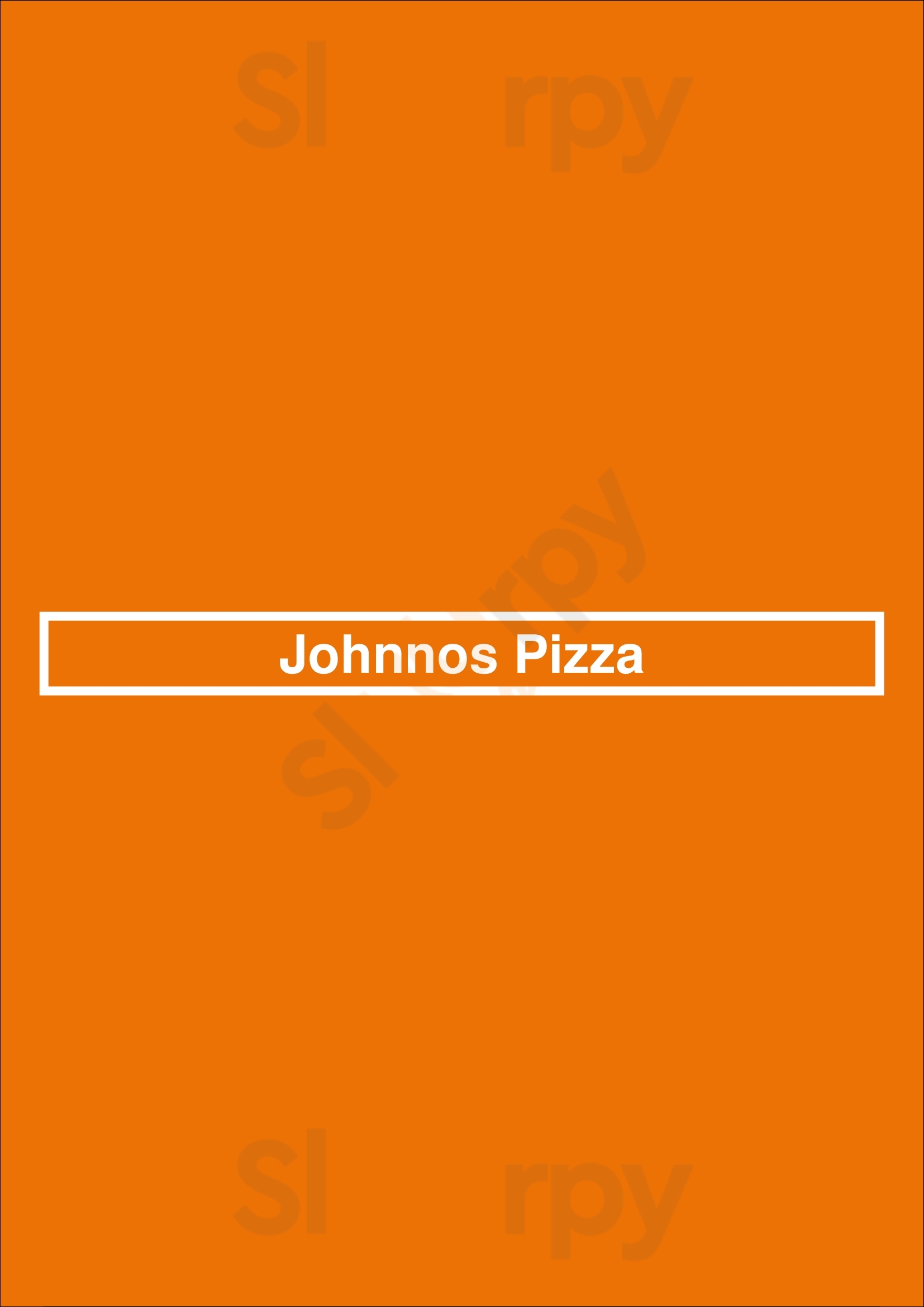Johnnos Pizza Reading Menu - 1