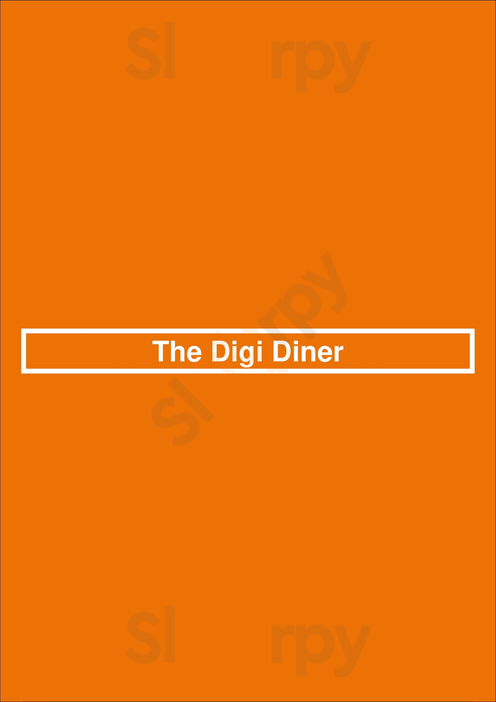 The Digi Diner Margate Menu - 1