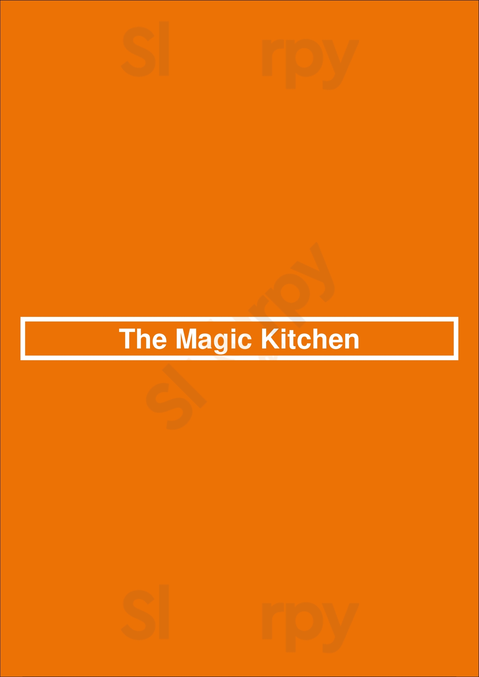 The Magic Kitchen Bournemouth Menu - 1