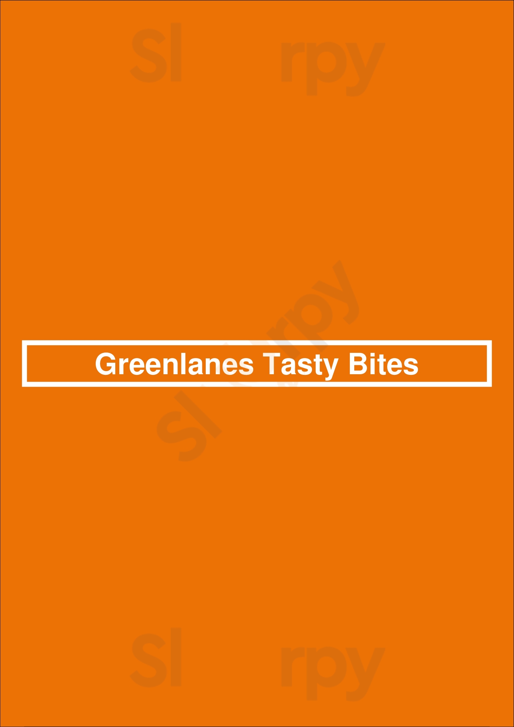 Greenlanes Tasty Bites Wolverhampton Menu - 1