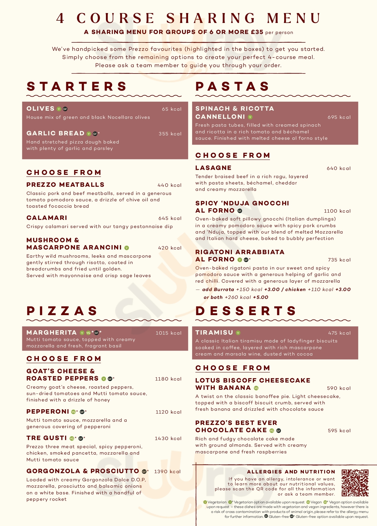 Lorenzo Italian Restaurant Bolton Menu - 1