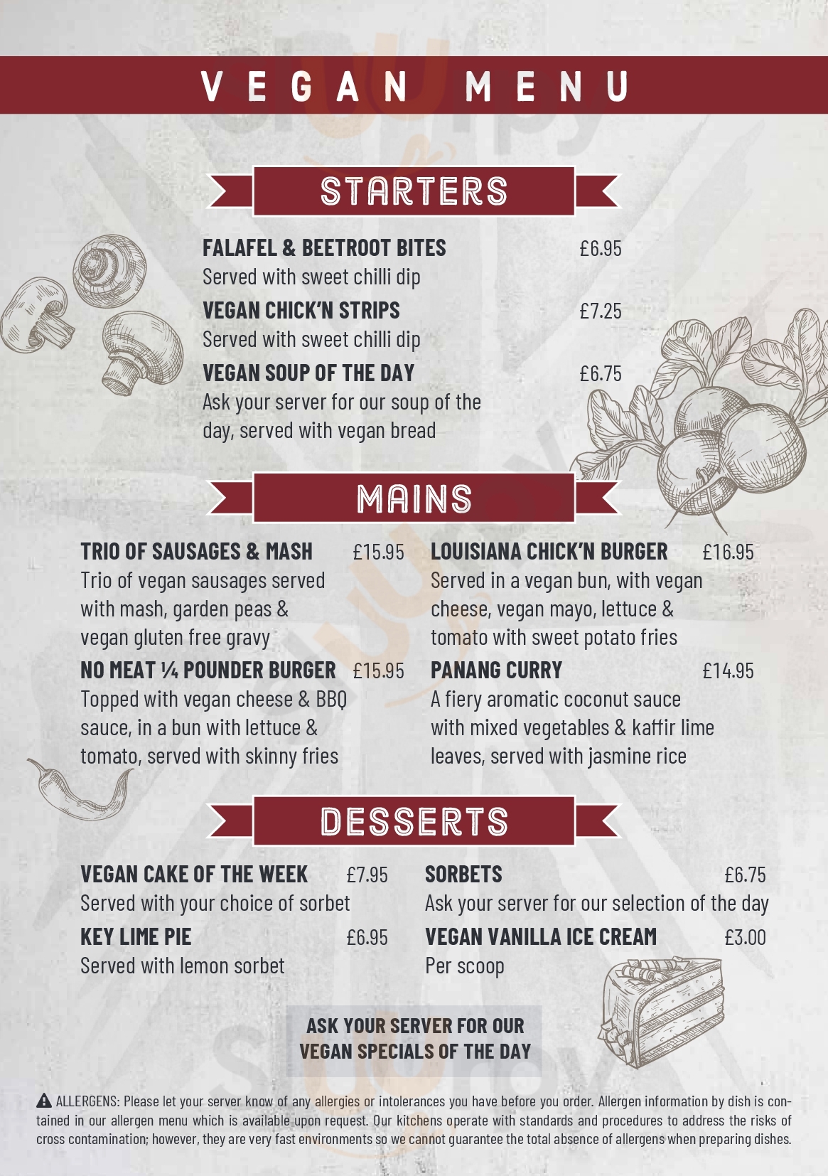 Main Menu - Coffee Shop Milton Keynes