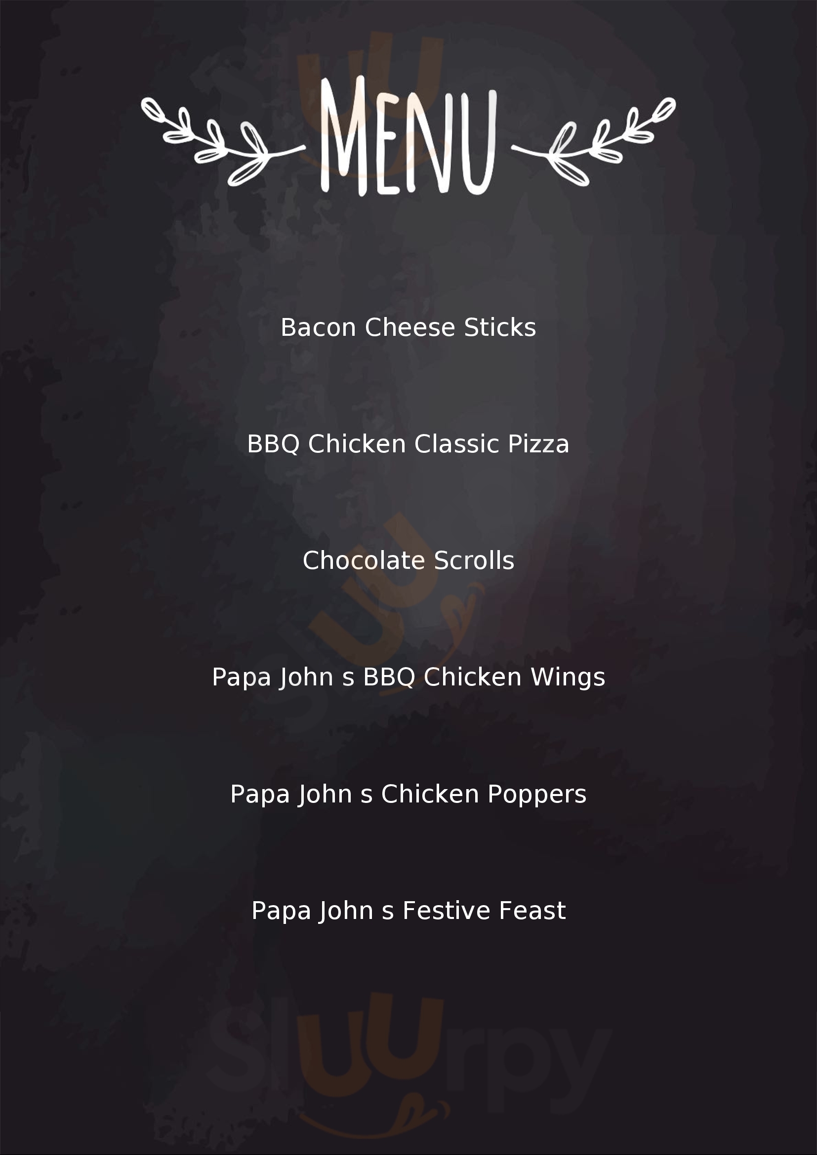 Menu Fuudies - Papa John's Pizza
