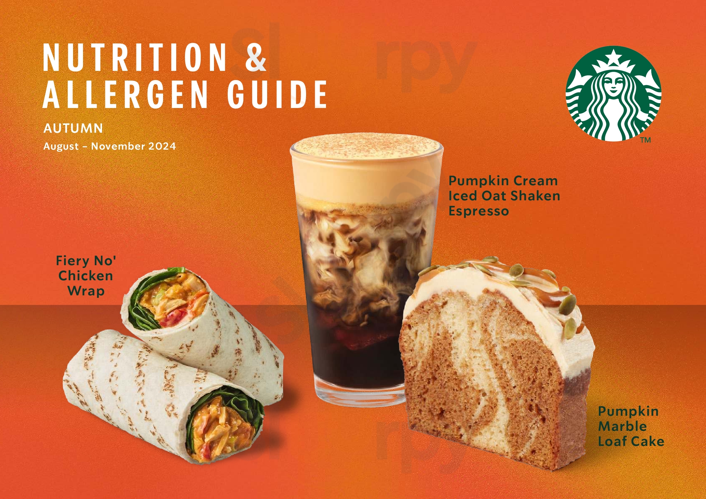 Starbucks Oxford Menu - 1