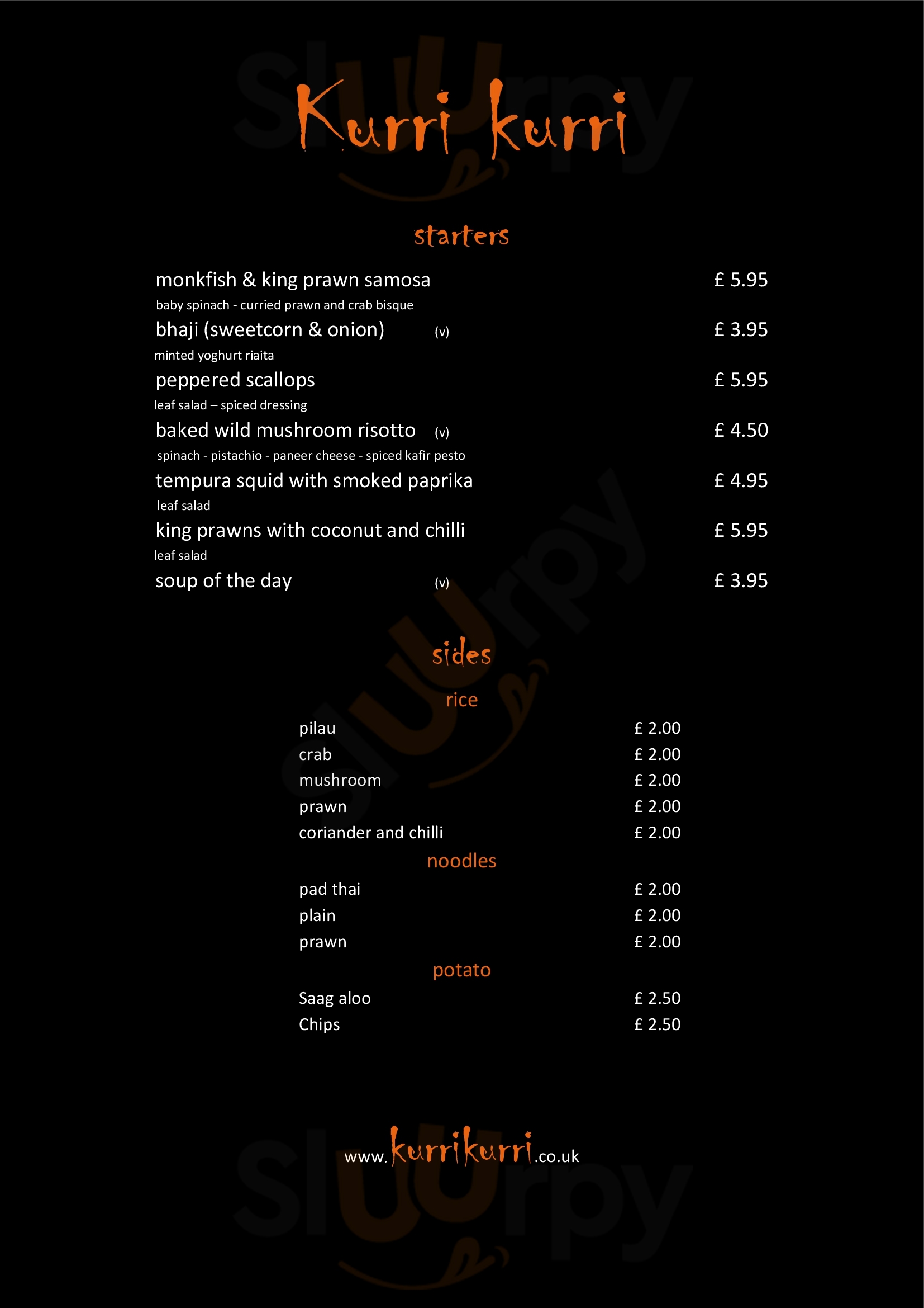 Plymouth Curry And Kebab House Plymouth Menu - 1
