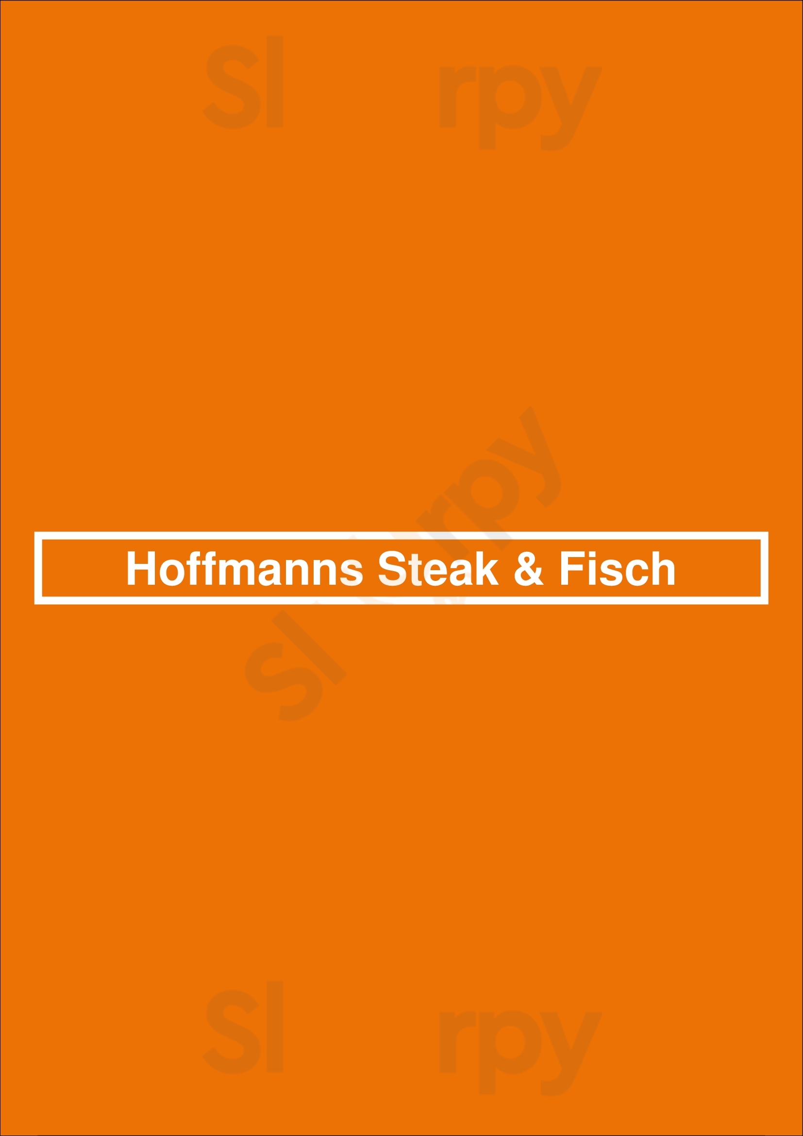 Hoffmanns Steak & Fisch Bamberg Menu - 1