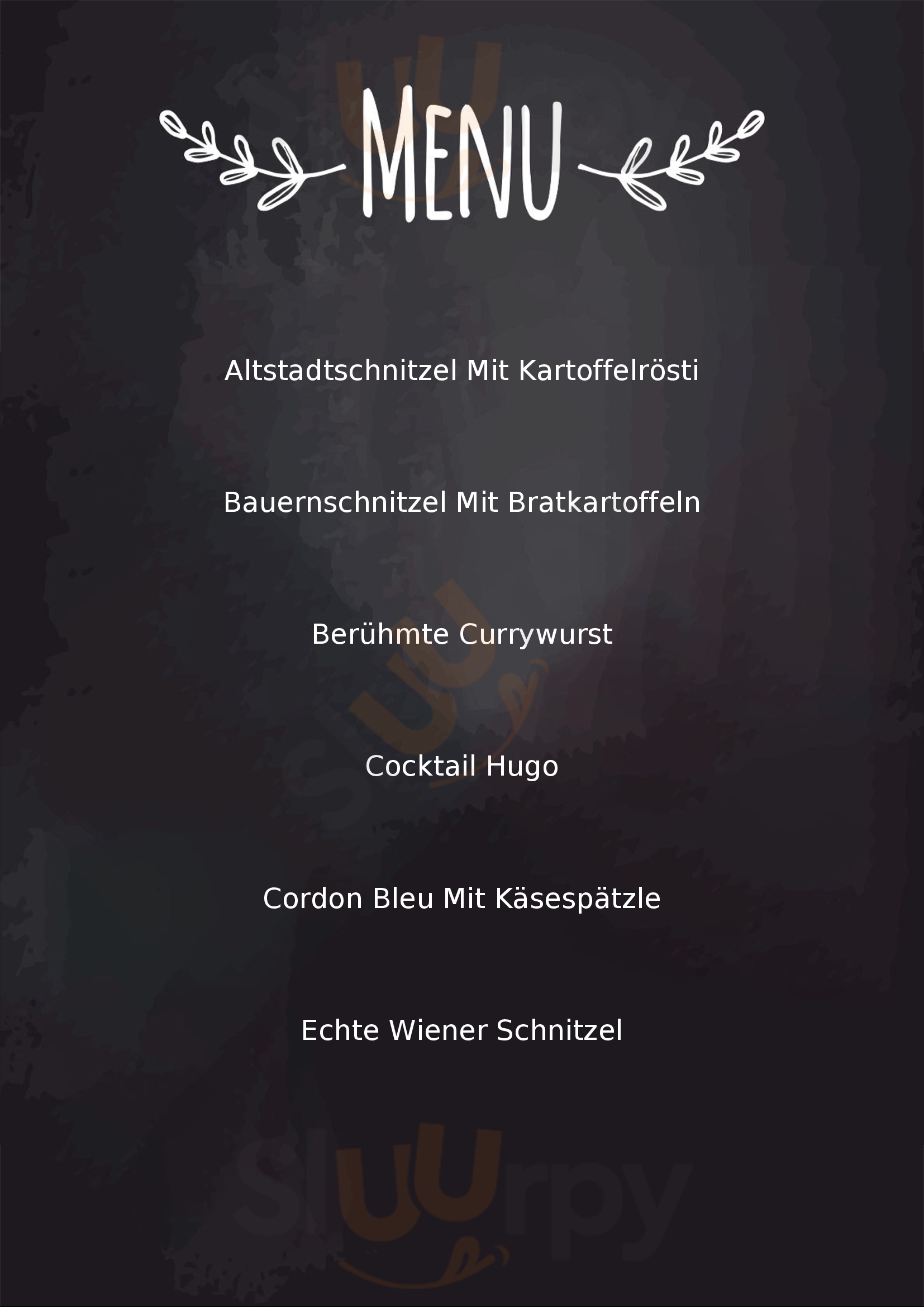 Boheme - Kaffeehaus & Restaurant Augsburg Menu - 1