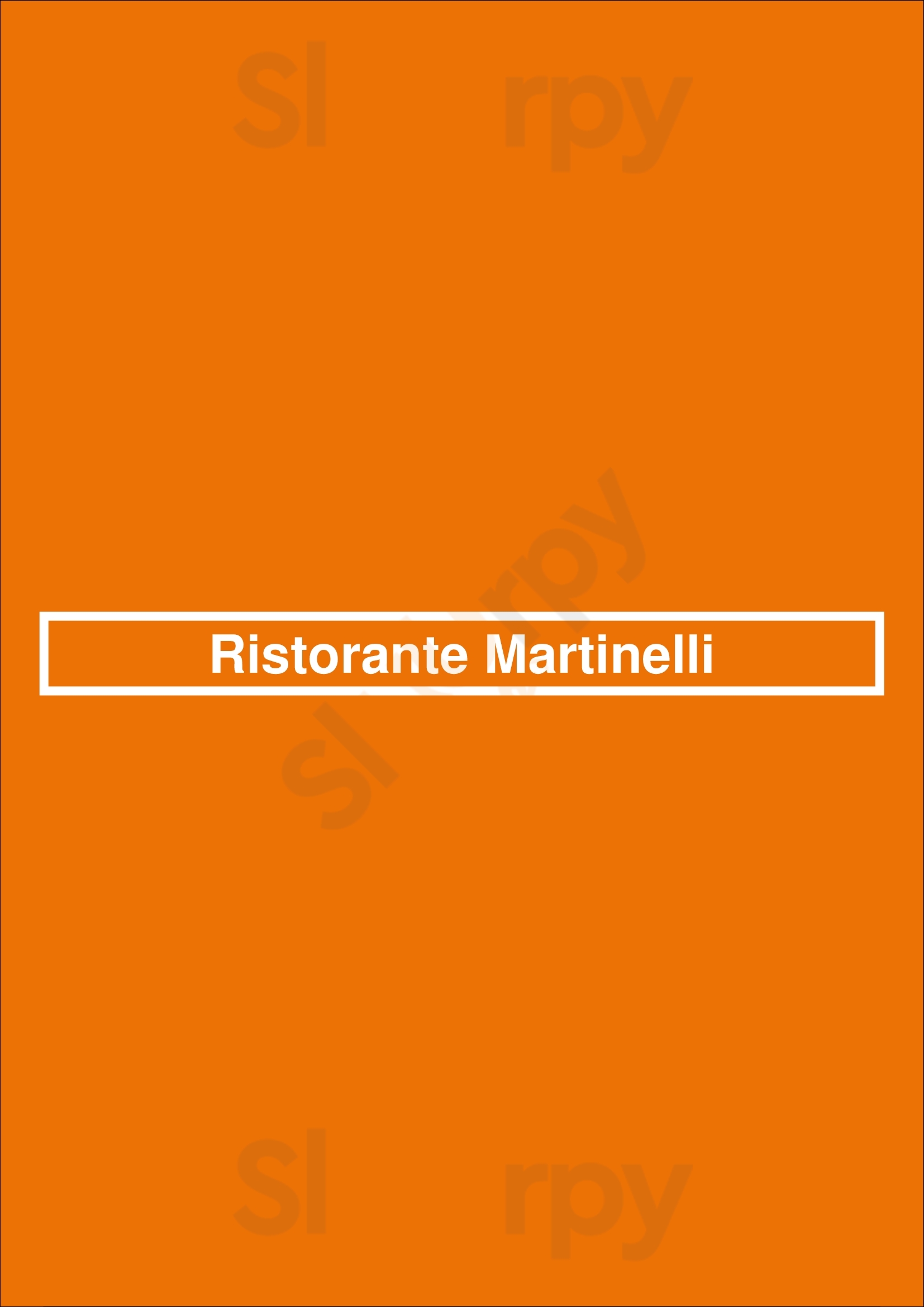 Ristorante Martinelli München Menu - 1