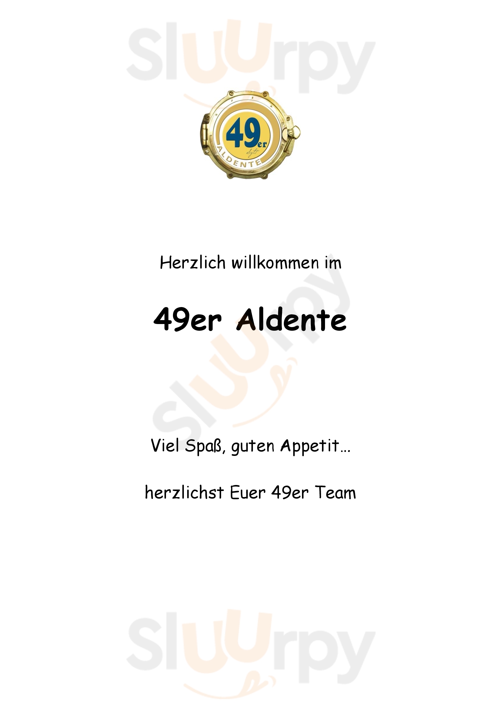 49er Aldente Westerland Menu - 1