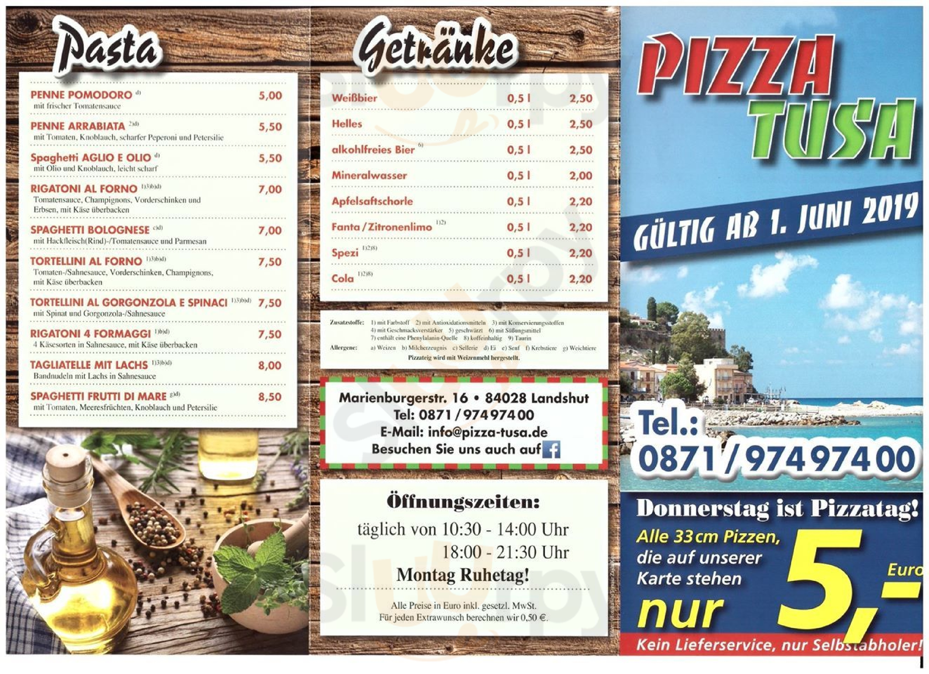 Pizza Tusa Landshut Menu - 1