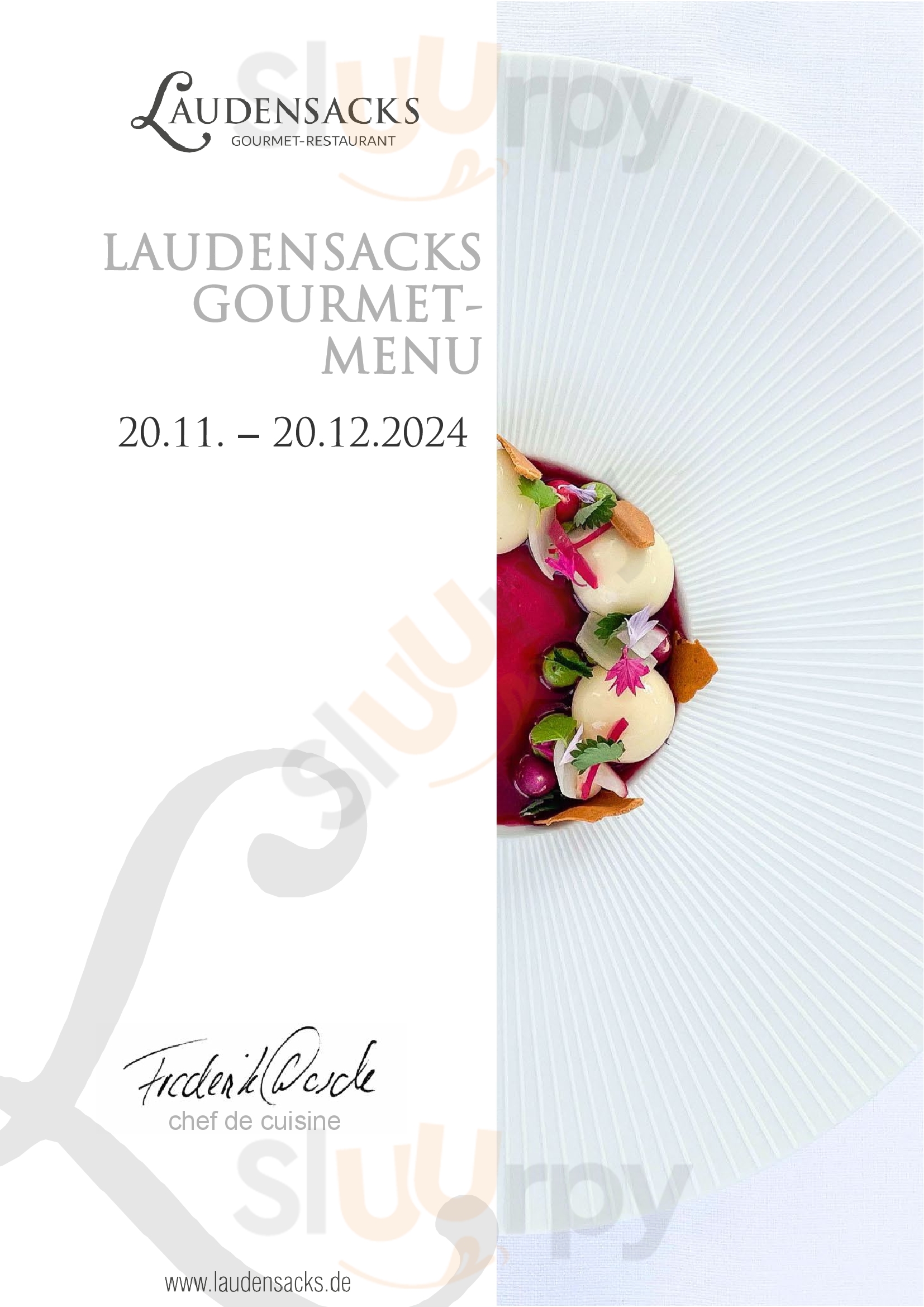 Laudensacks Parkhotel Restaurant Bad Kissingen Menu - 1