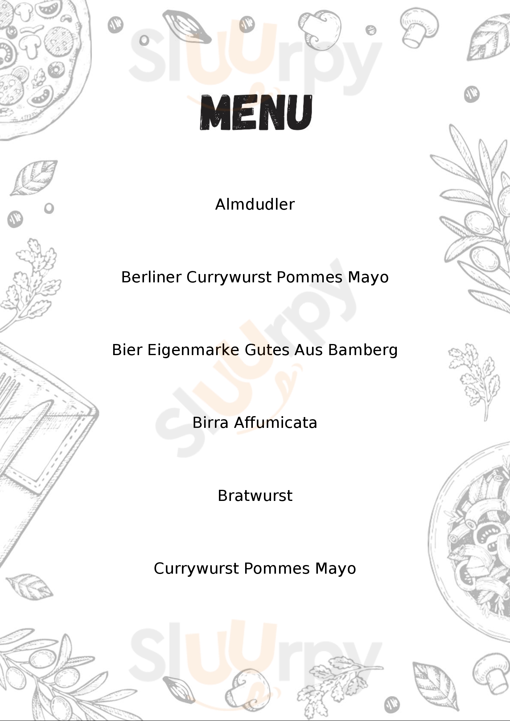 Wurstdurst Nürnberg Menu - 1