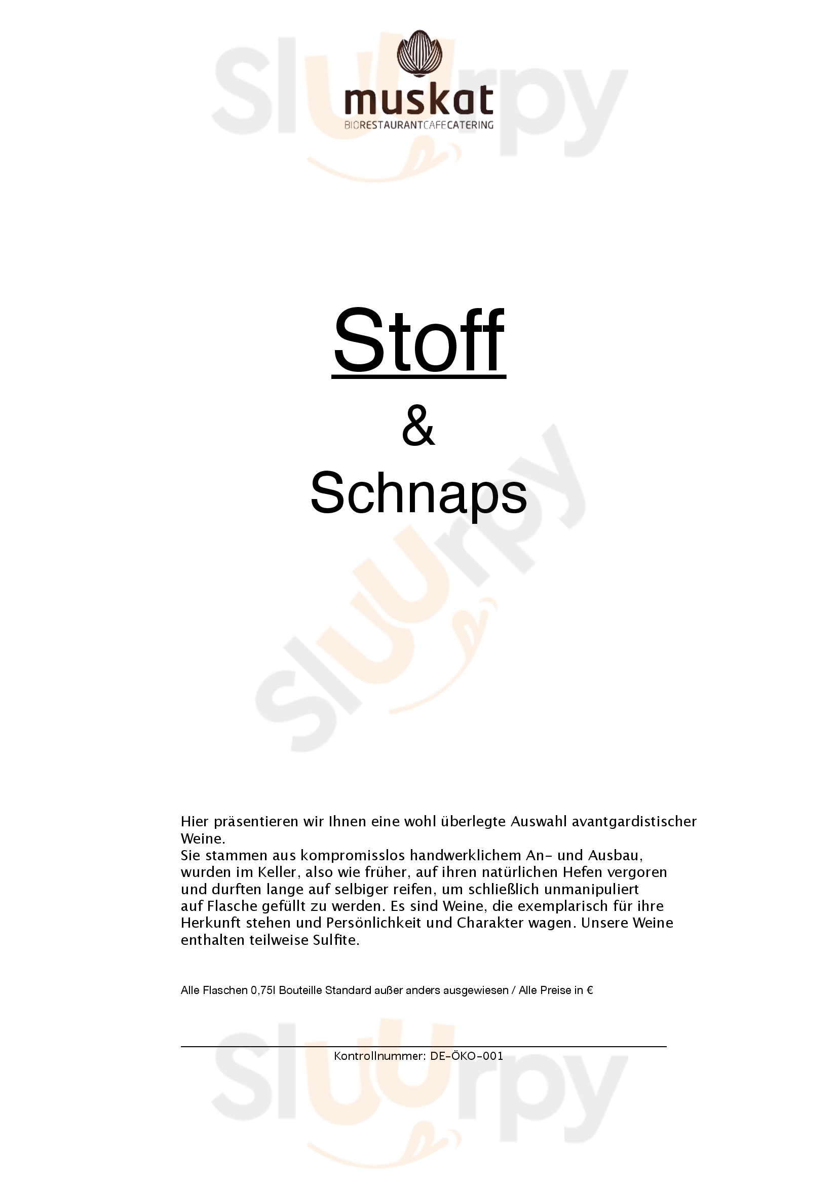 Muskat Erlangen Menu - 1