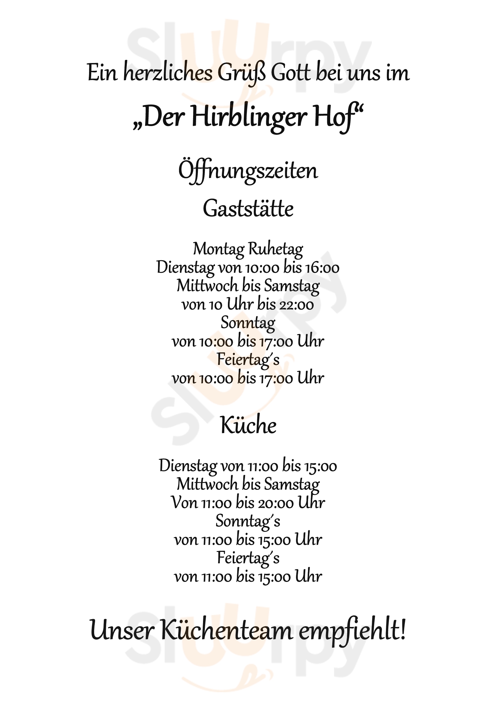Hirblinger Hof Augsburg Menu - 1