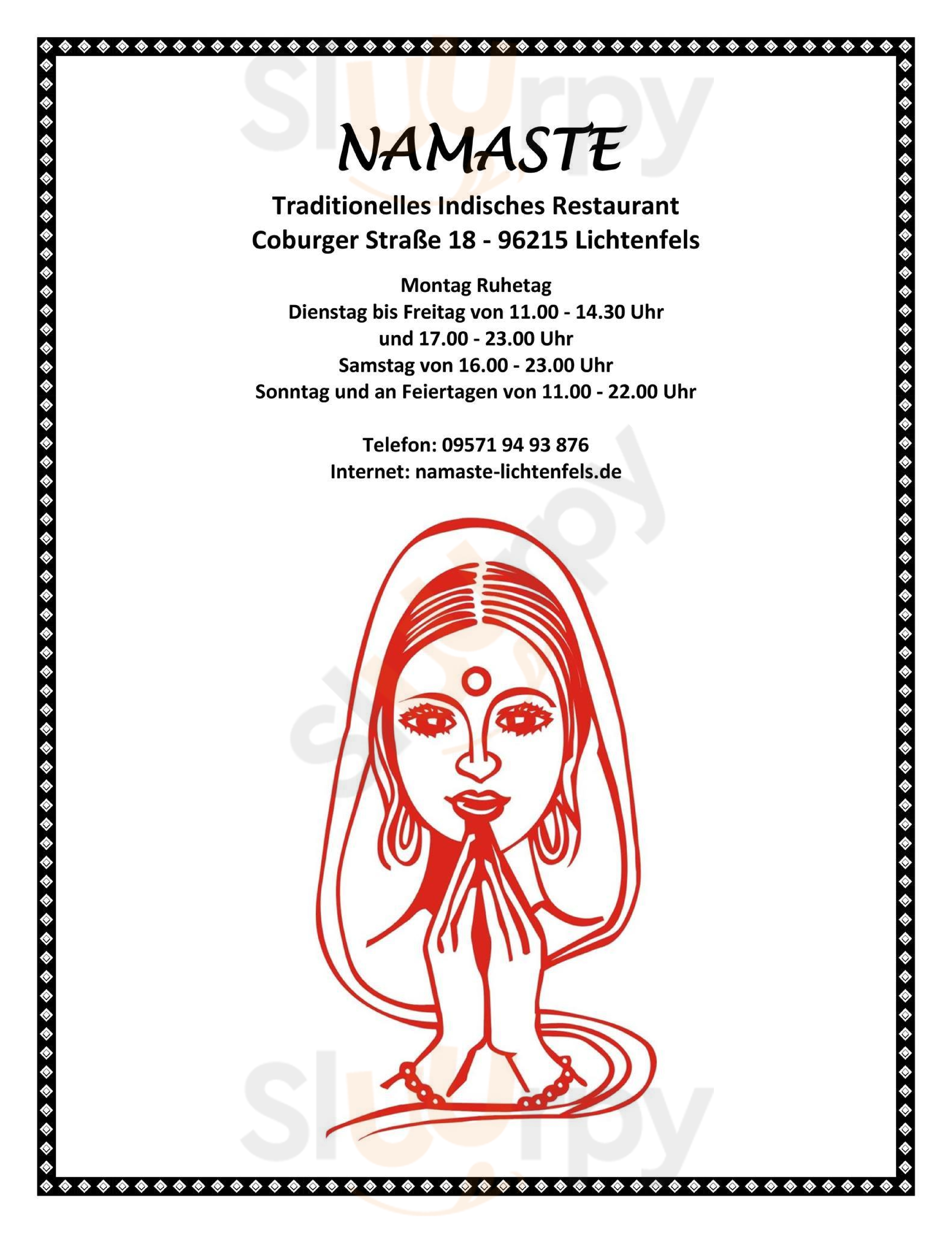 Namaste Lichtenfels Menu - 1