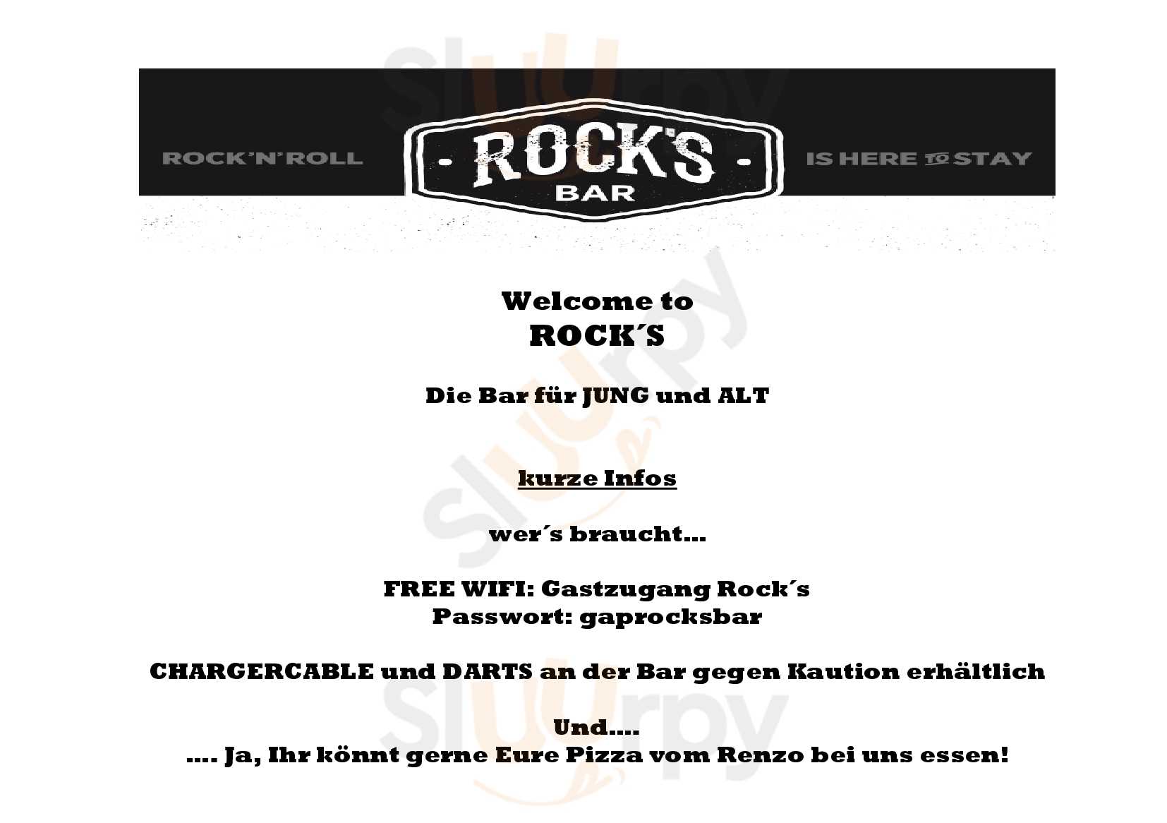 Rock's Bar Garmisch-Partenkirchen Menu - 1