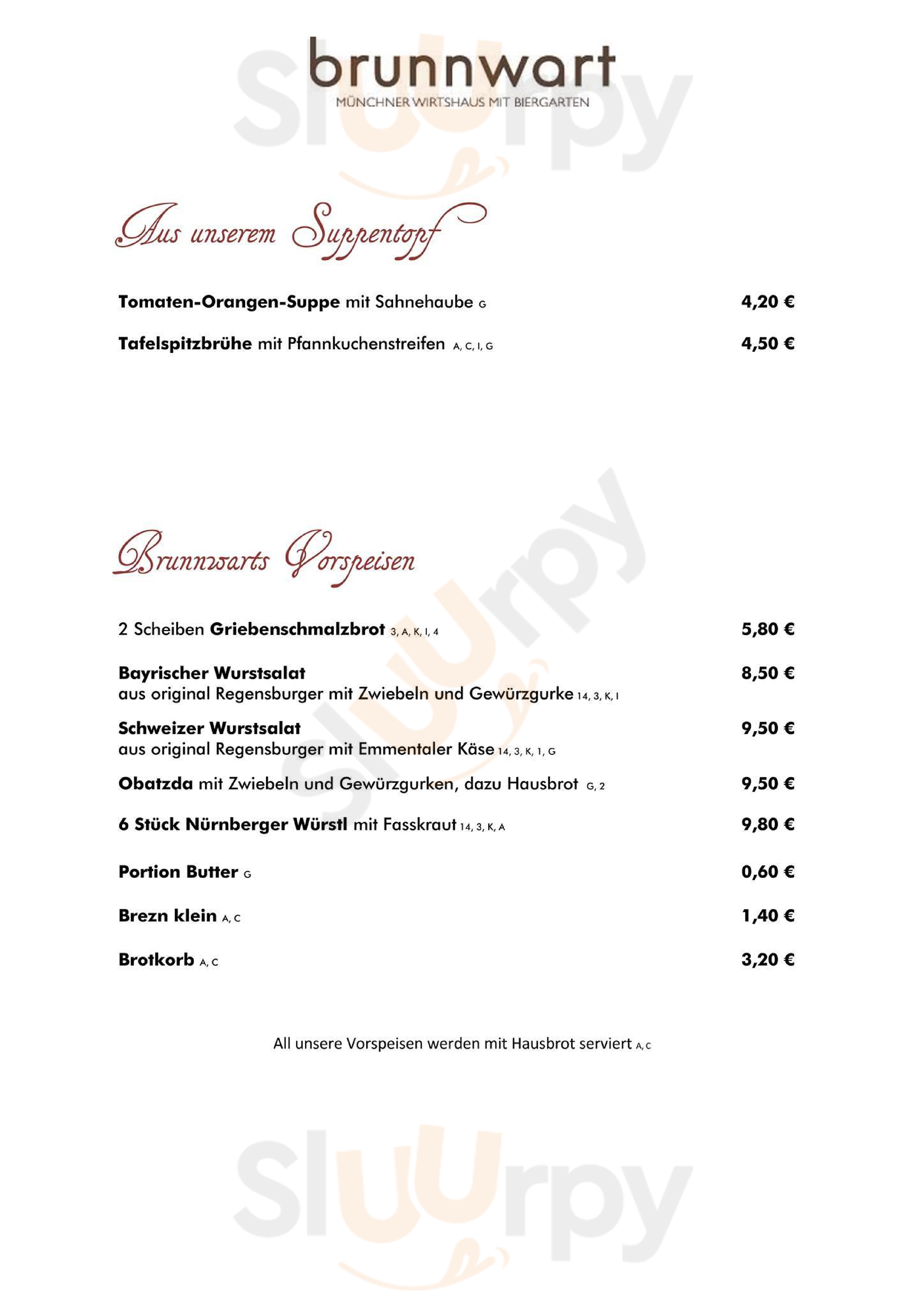 Zum Brunnwart München Menu - 1