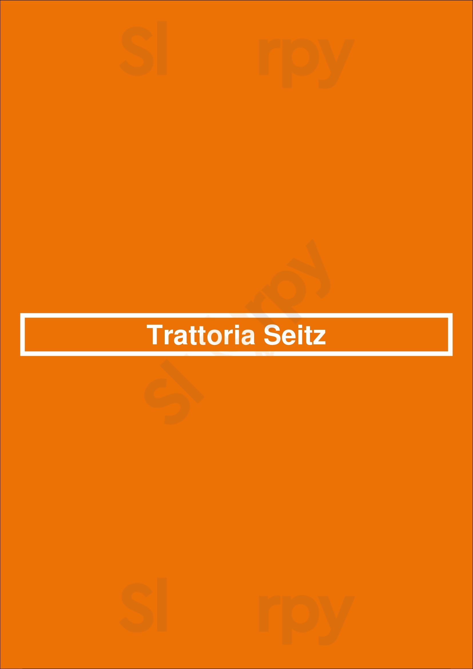 Trattoria Seitz München Menu - 1