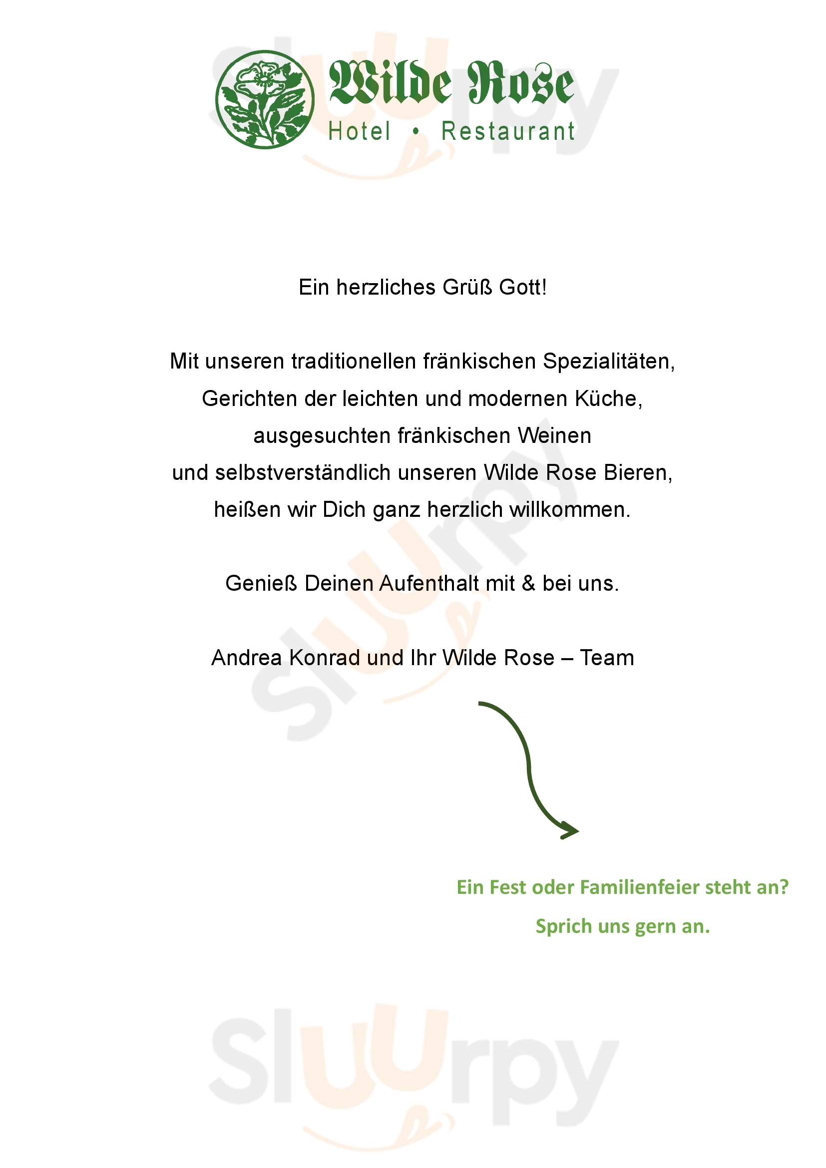 Hotel-gasthof Wilde Rose Bamberg Menu - 1