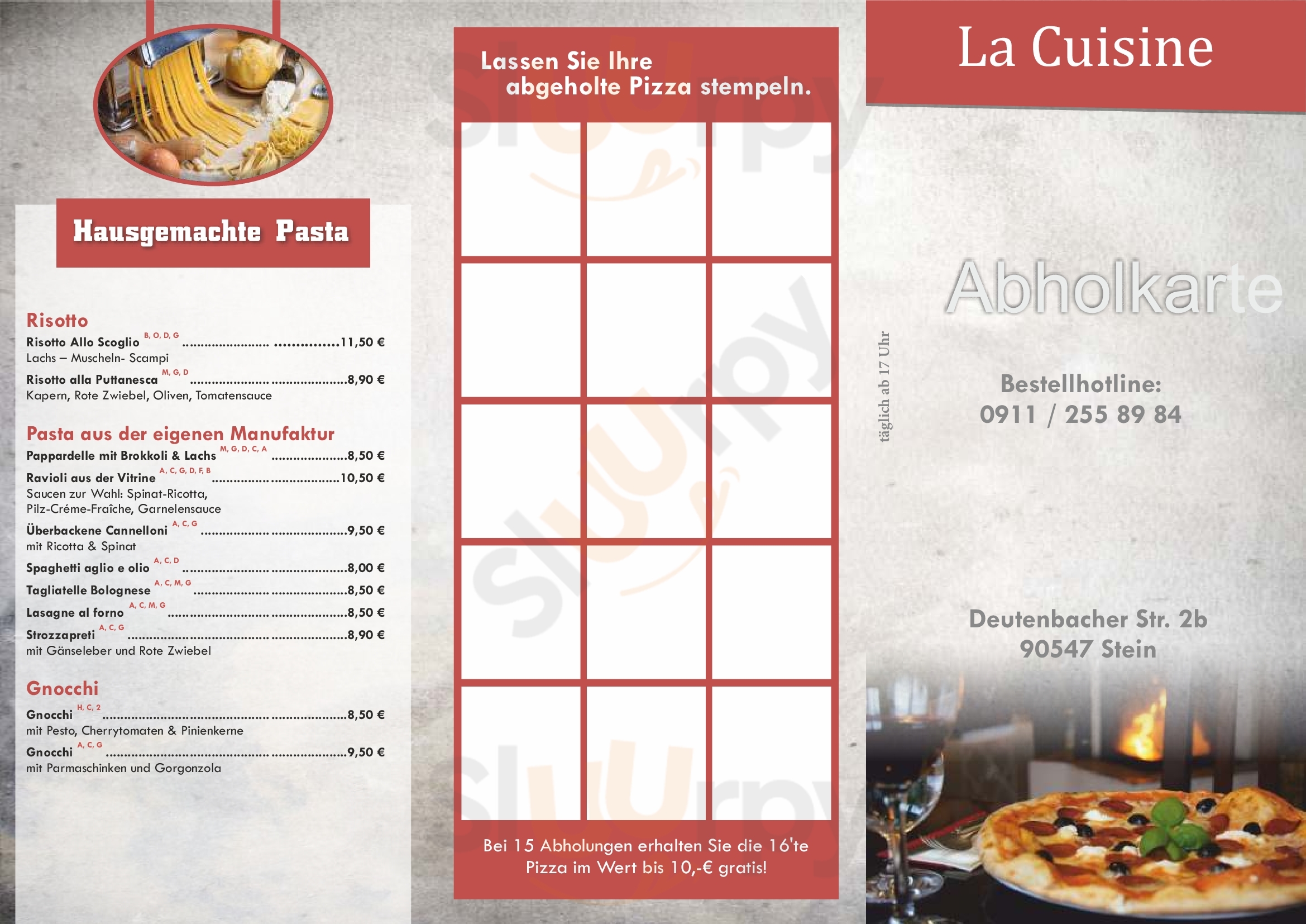 Restaurant La Cuisine Stein Menu - 1