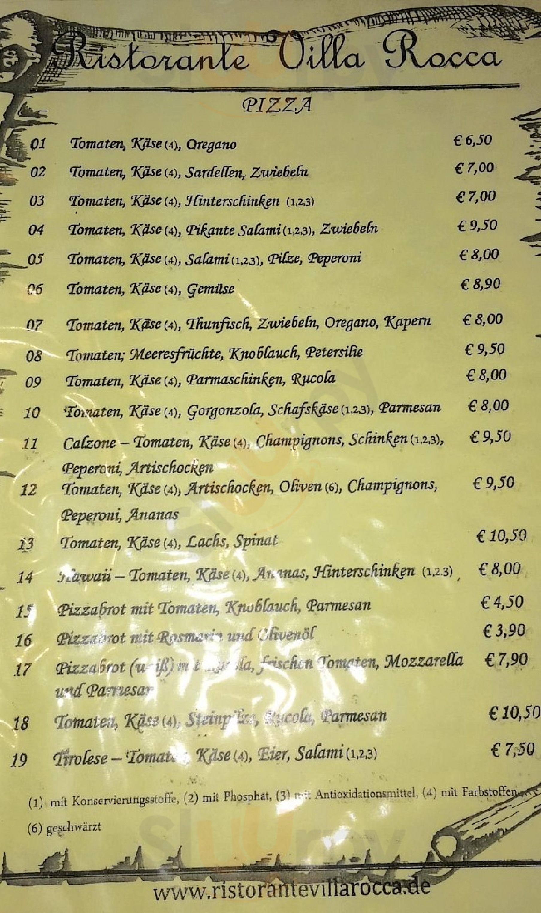 Villa Rocca Augsburg Menu - 1