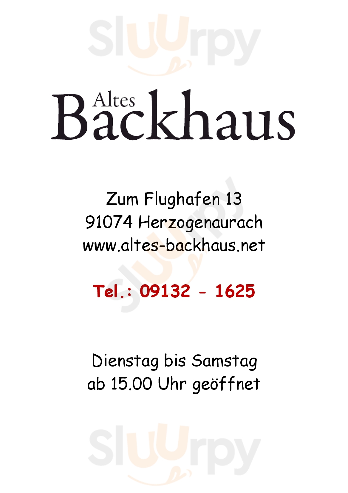 Altes Backhaus Herzogenaurach Menu - 1