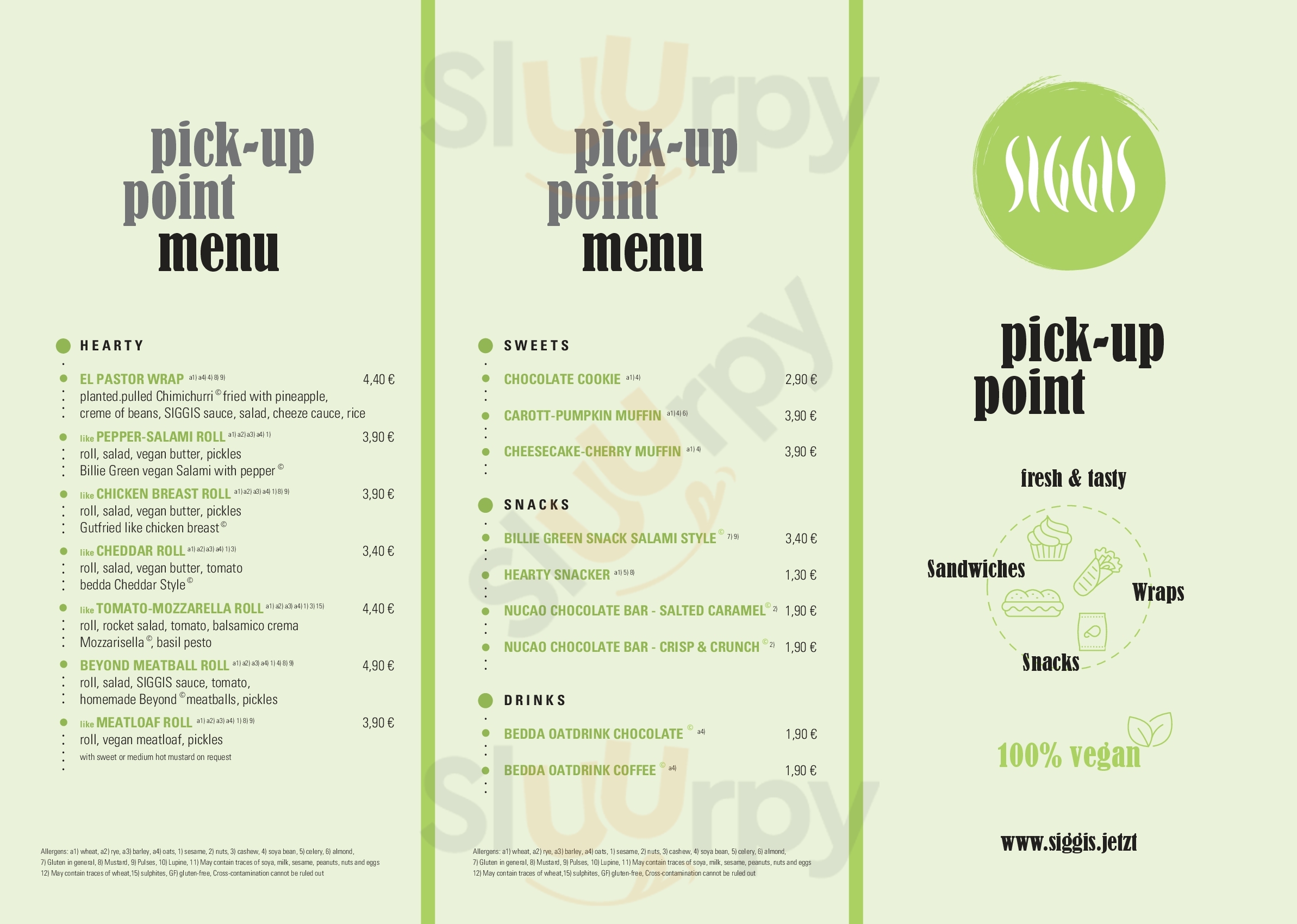 Siggis Vegan & Fresh Food München Menu - 1