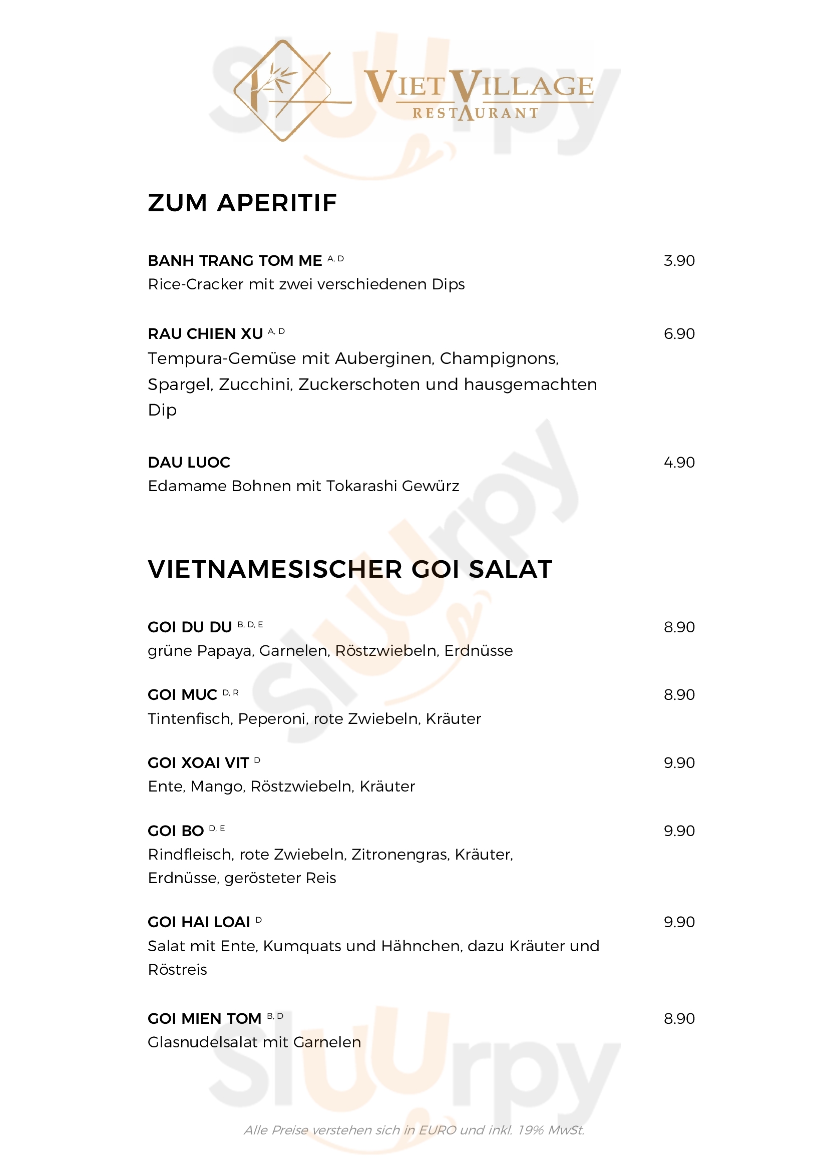 Viet Village Restaurant München Menu - 1