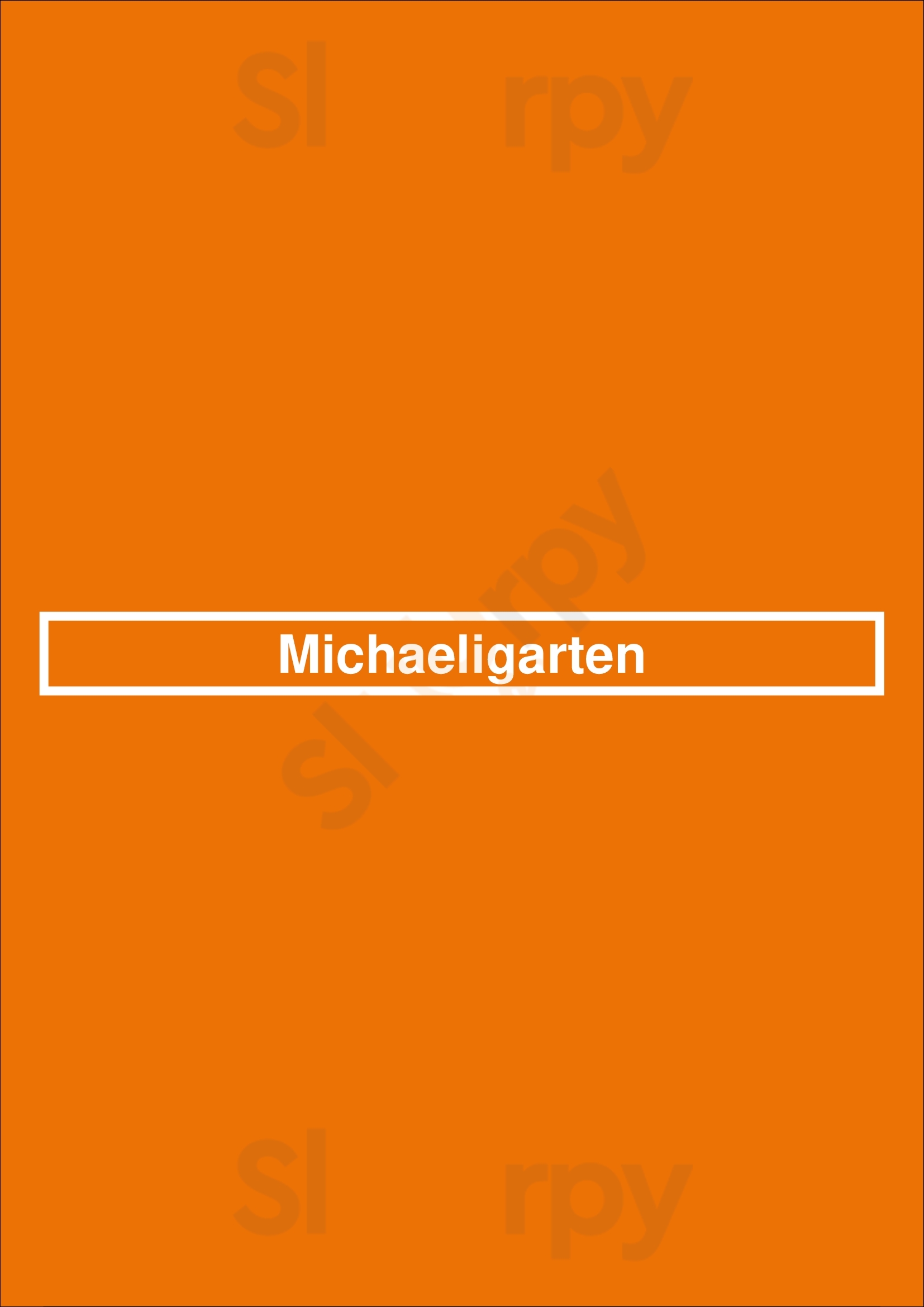 Michaeligarten München Menu - 1