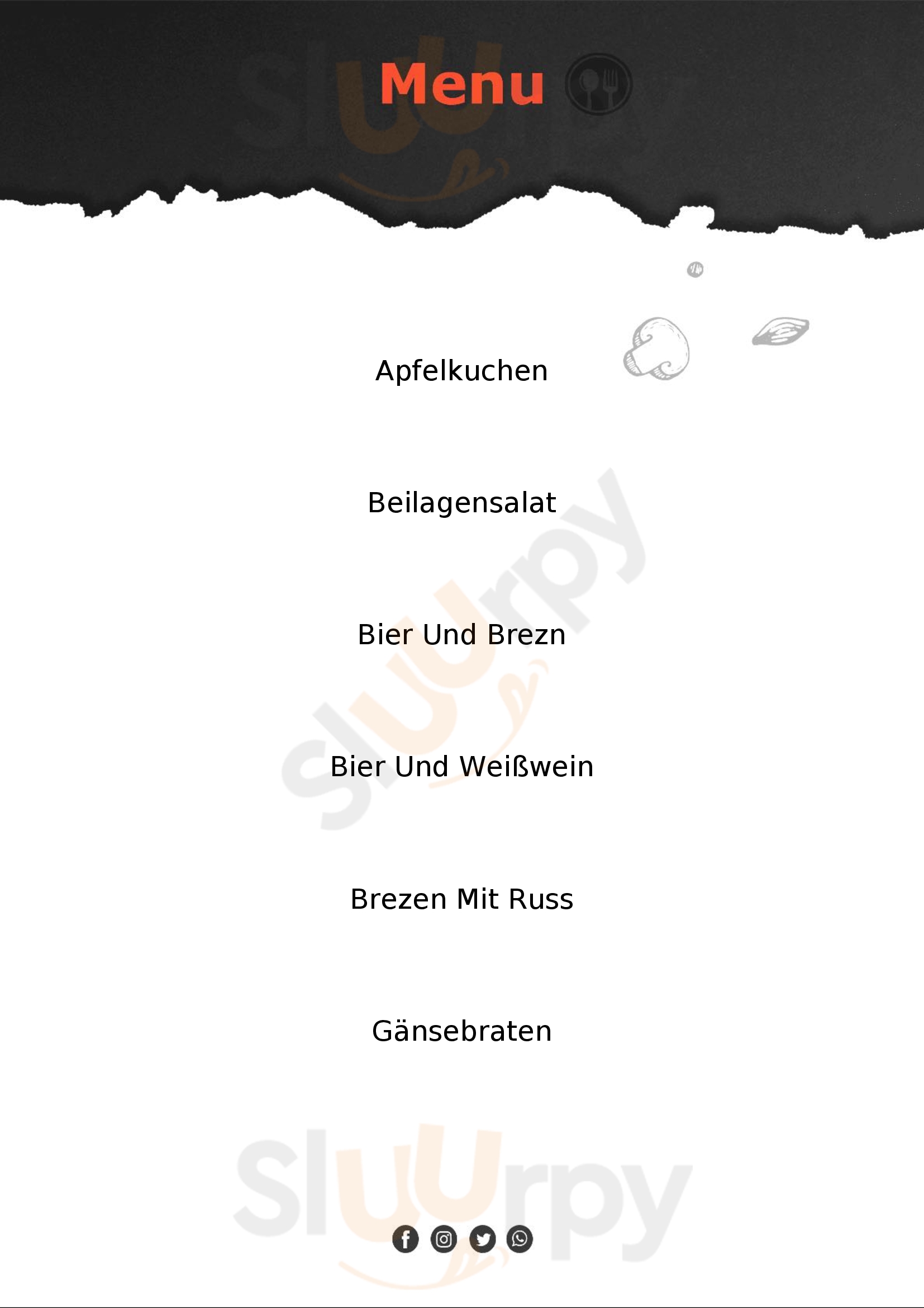 Schoberwirt München Menu - 1