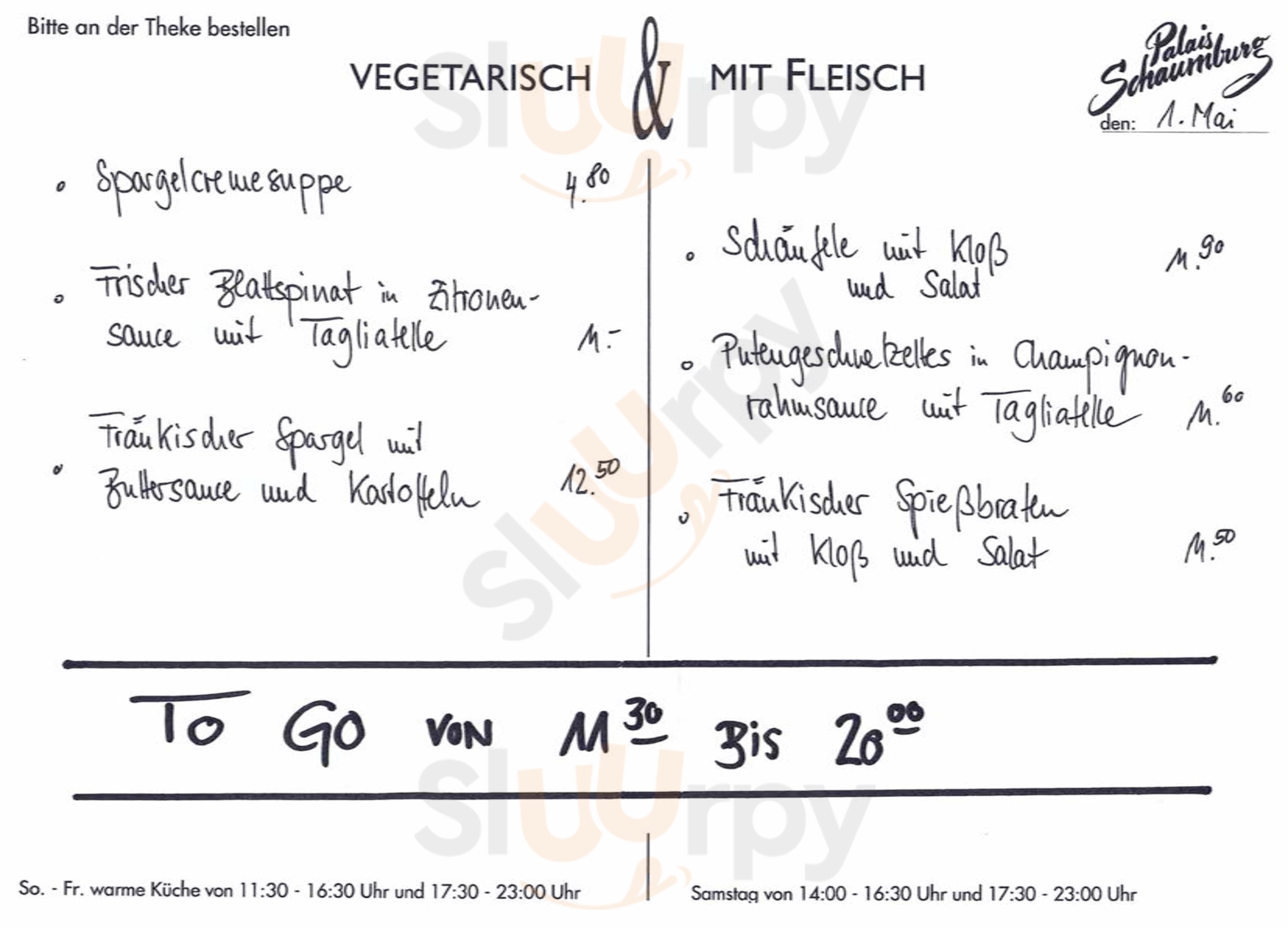 Palais Schaumburg Nürnberg Menu - 1