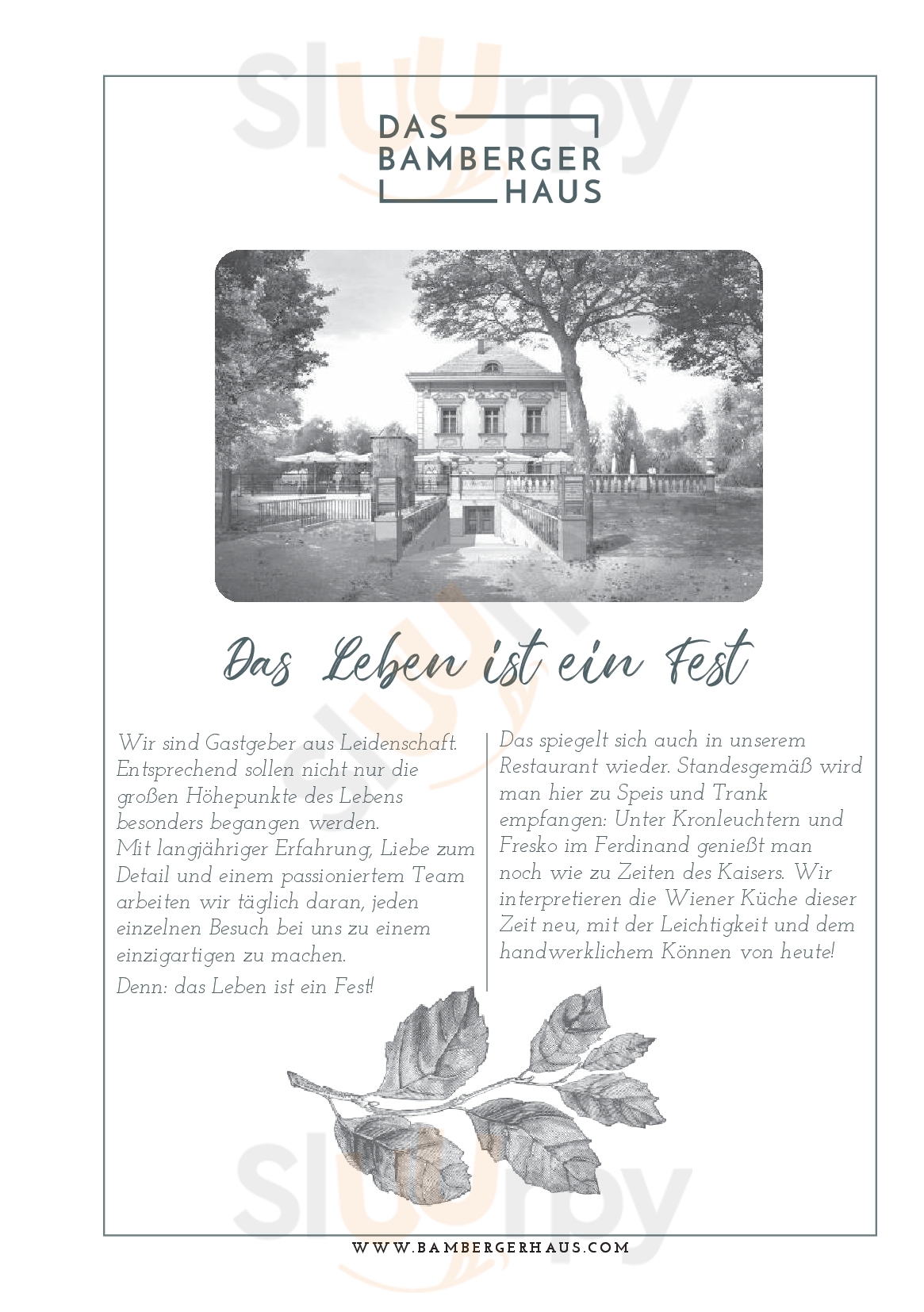 Main Menu - Das Bamberger Haus