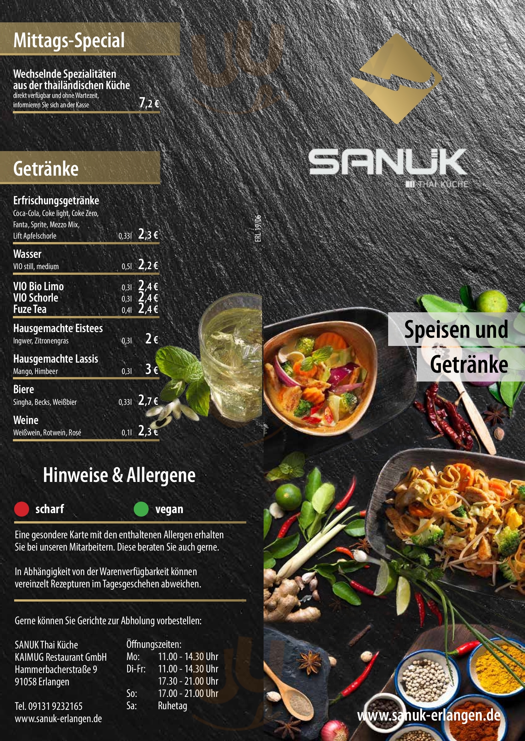 Sanuk Thai Küche Erlangen Menu - 1